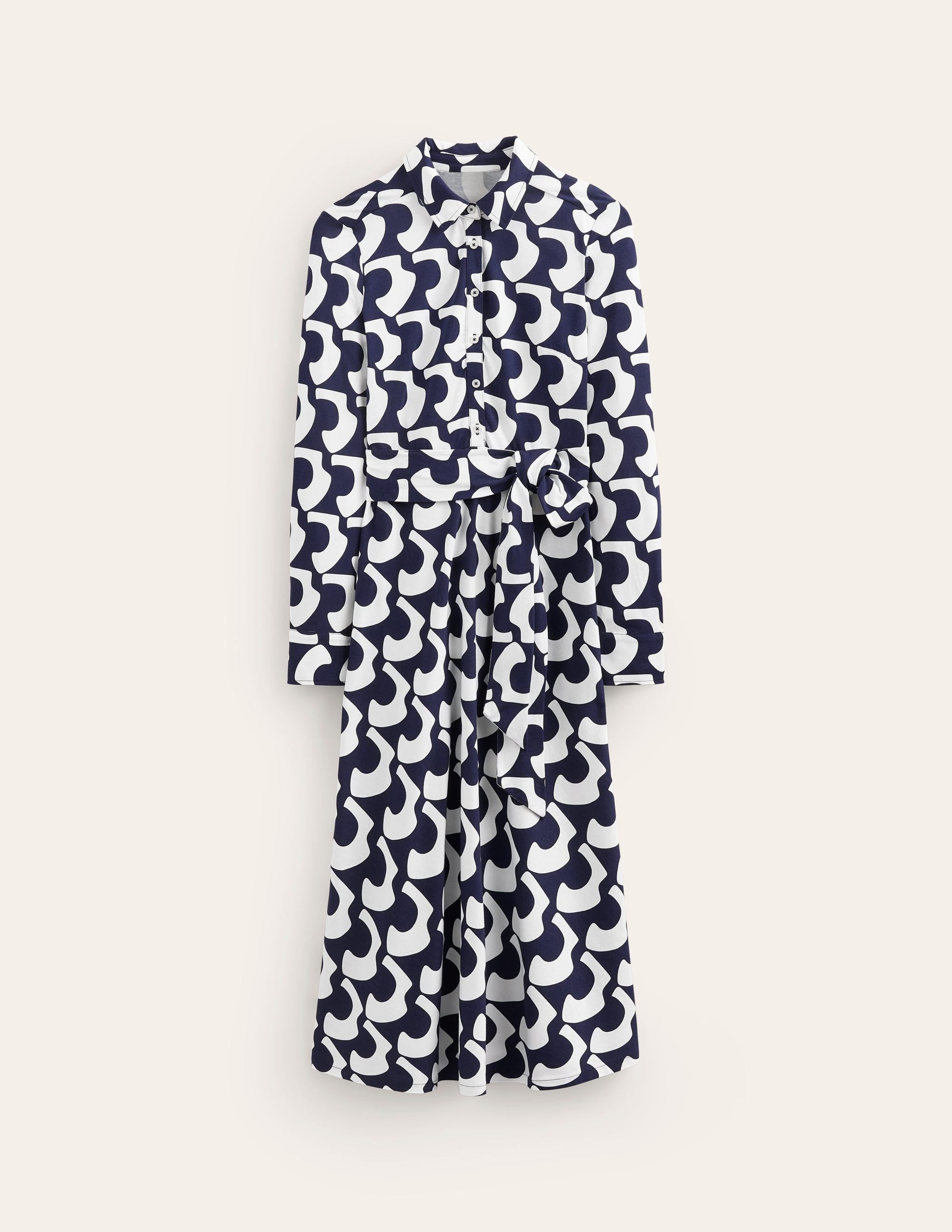 Laura Jersey Midi Shress-French Navy, Arc Geo-5
