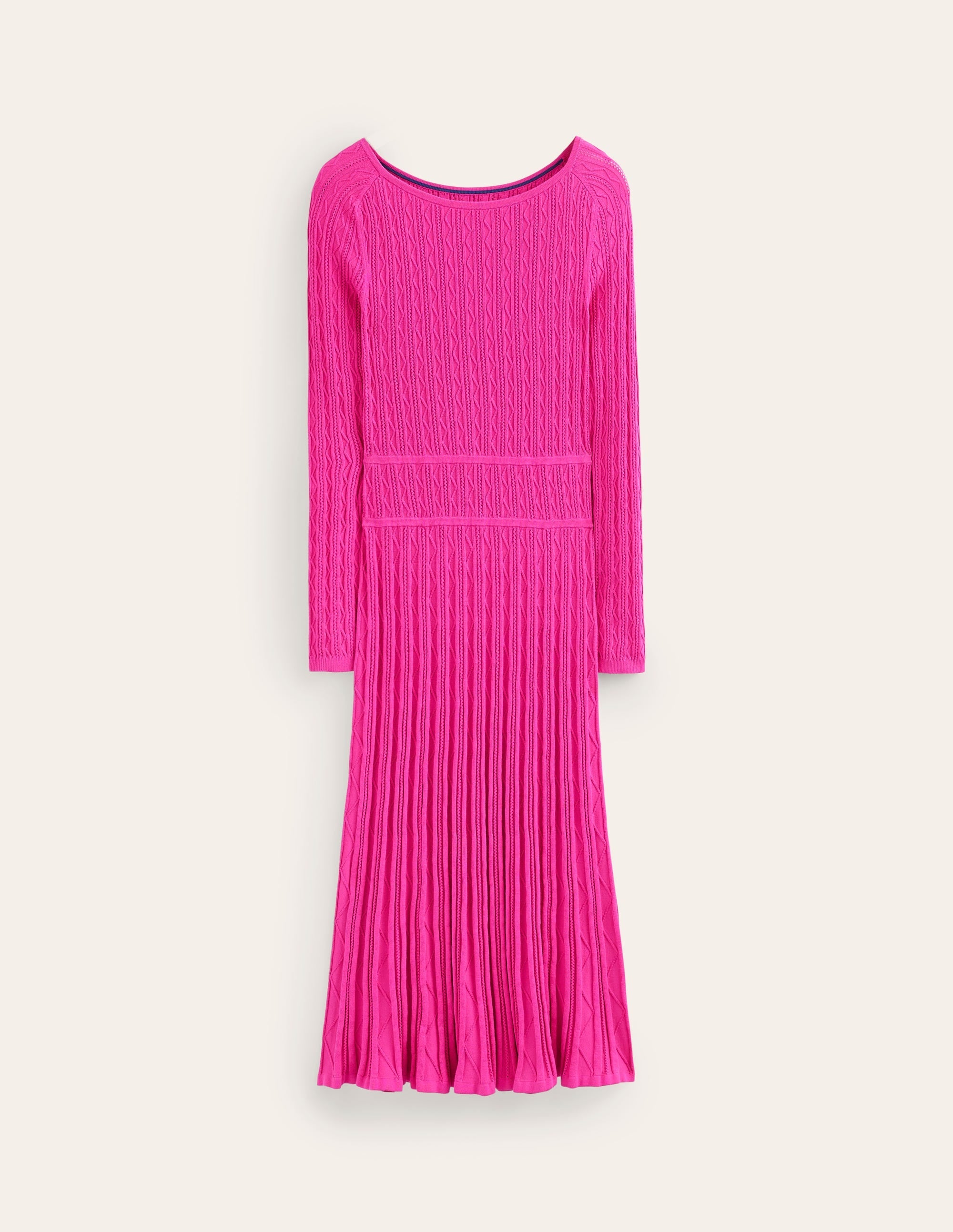 Imogen Empire Knitted Dress-Rose Violet - Image 5