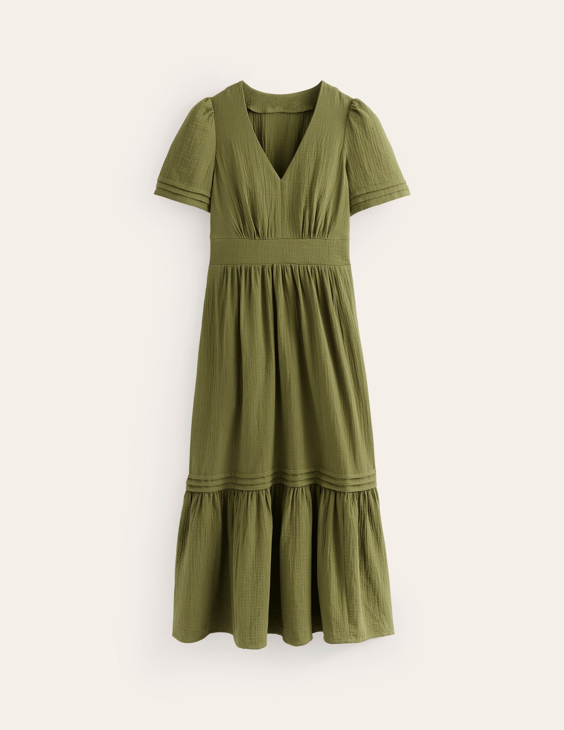 Eve Double Cloth Midi Dress-Mayfly-5