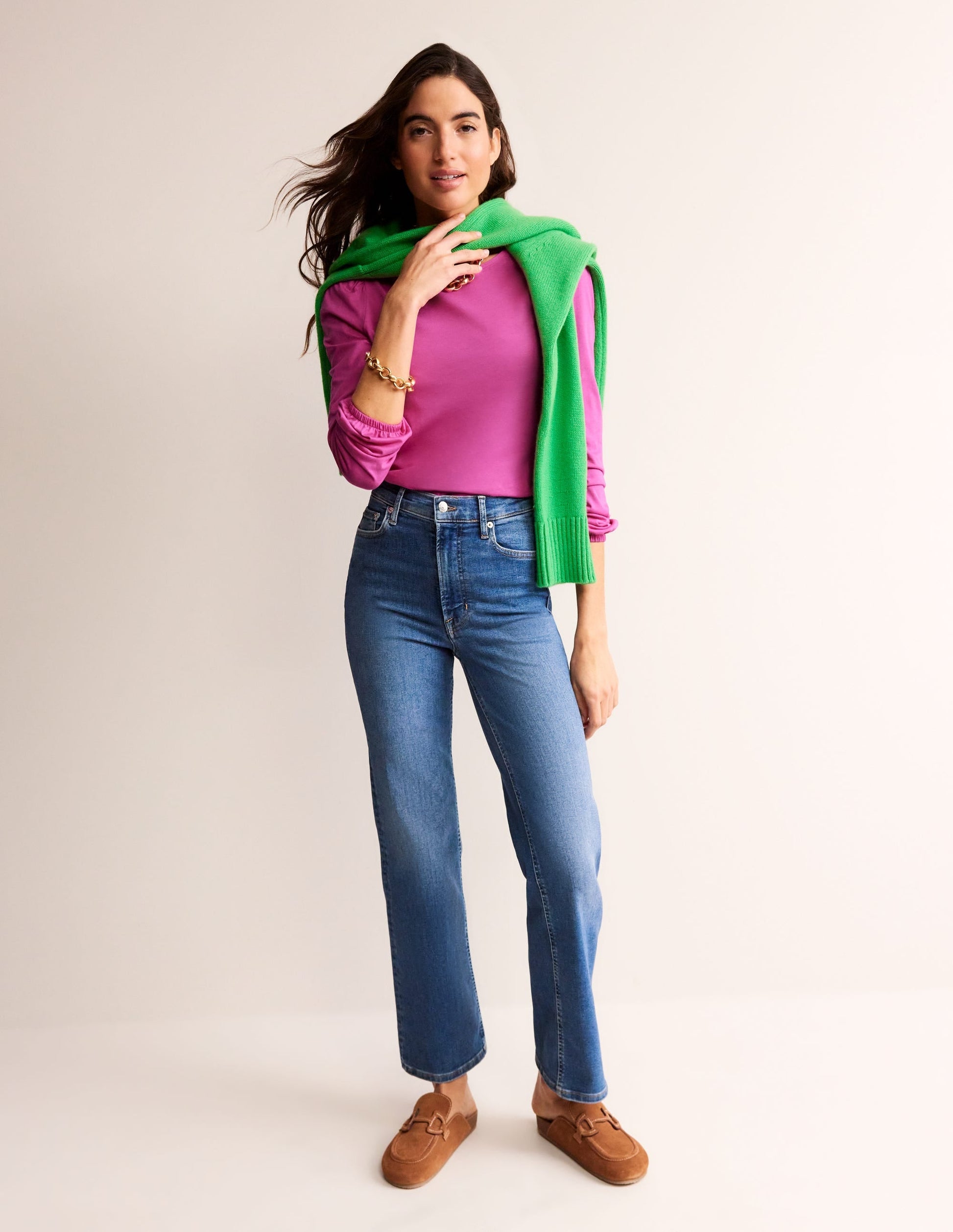 Supersoft Long Sleeve Top-Rose Violet-4
