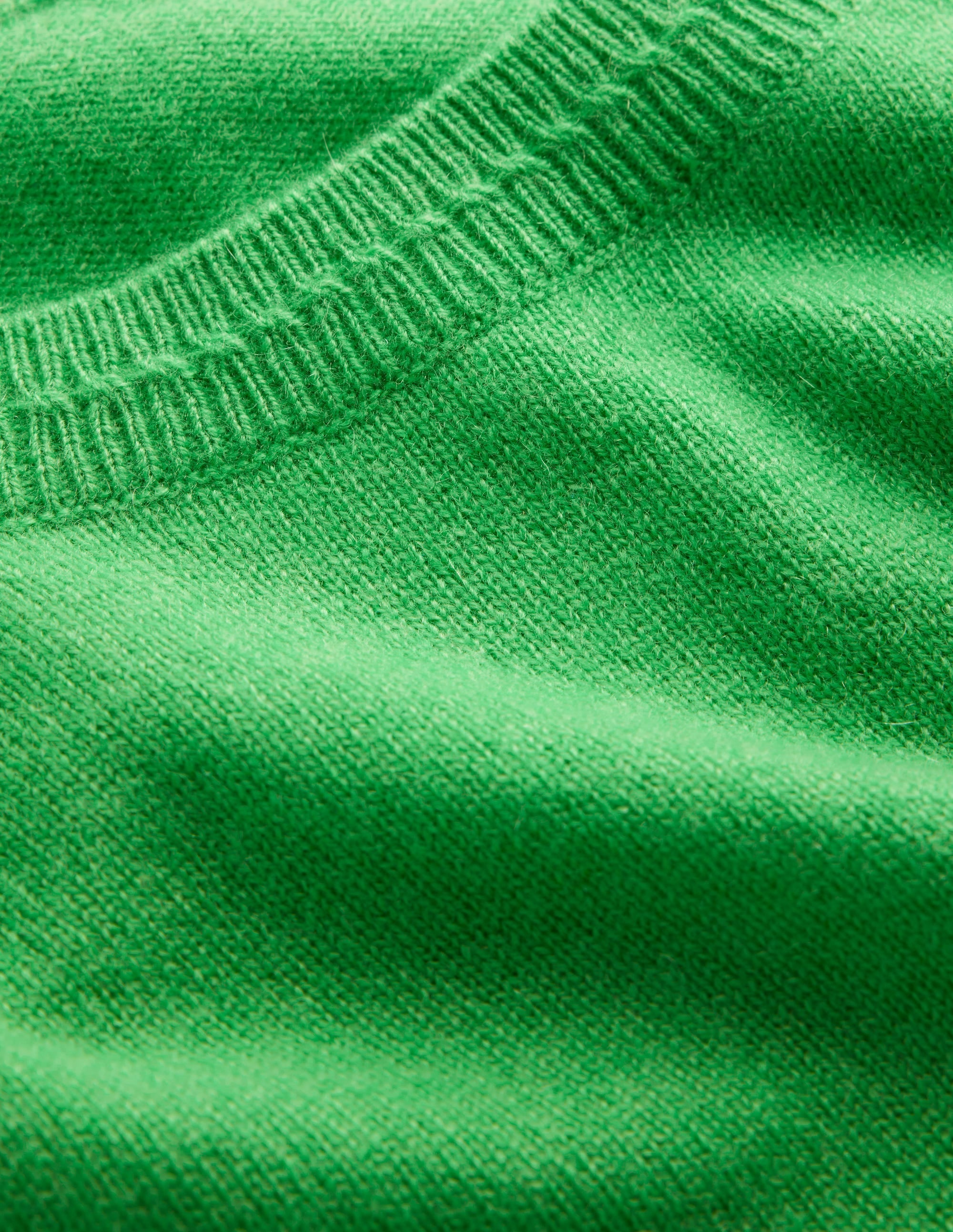 Eva Cashmere Crew Neck Jumper-Bright Green - Image 6