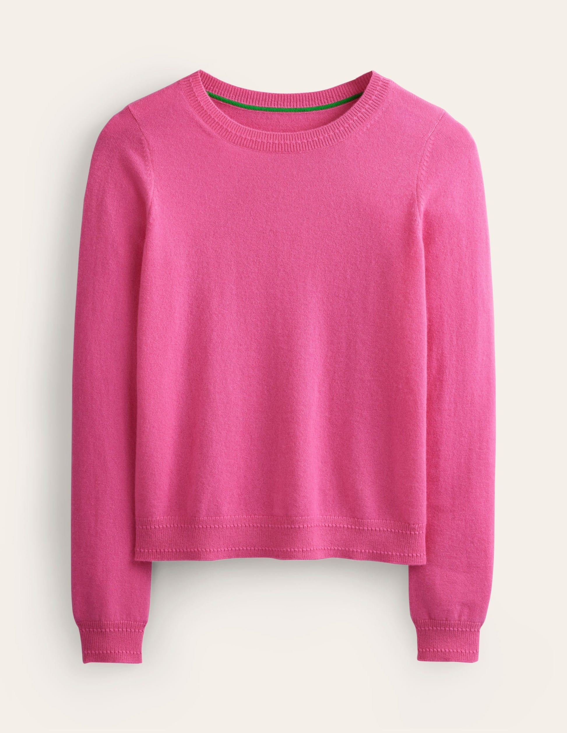 Eva Cashmere Crew Neck Jumper-Orchid Smoke Pink-6
