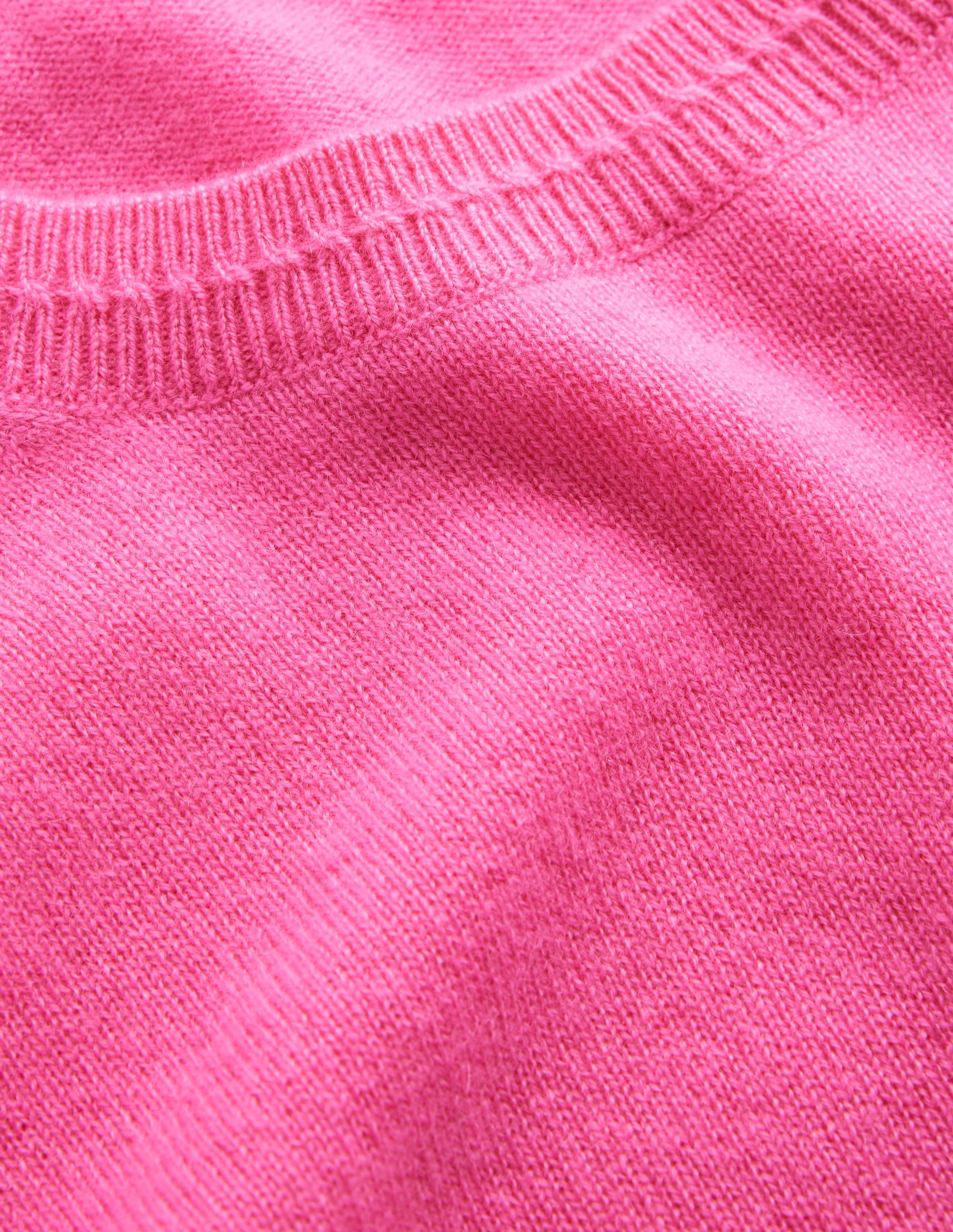 Eva Cashmere Crew Neck Jumper-Orchid Smoke Pink - Image 7