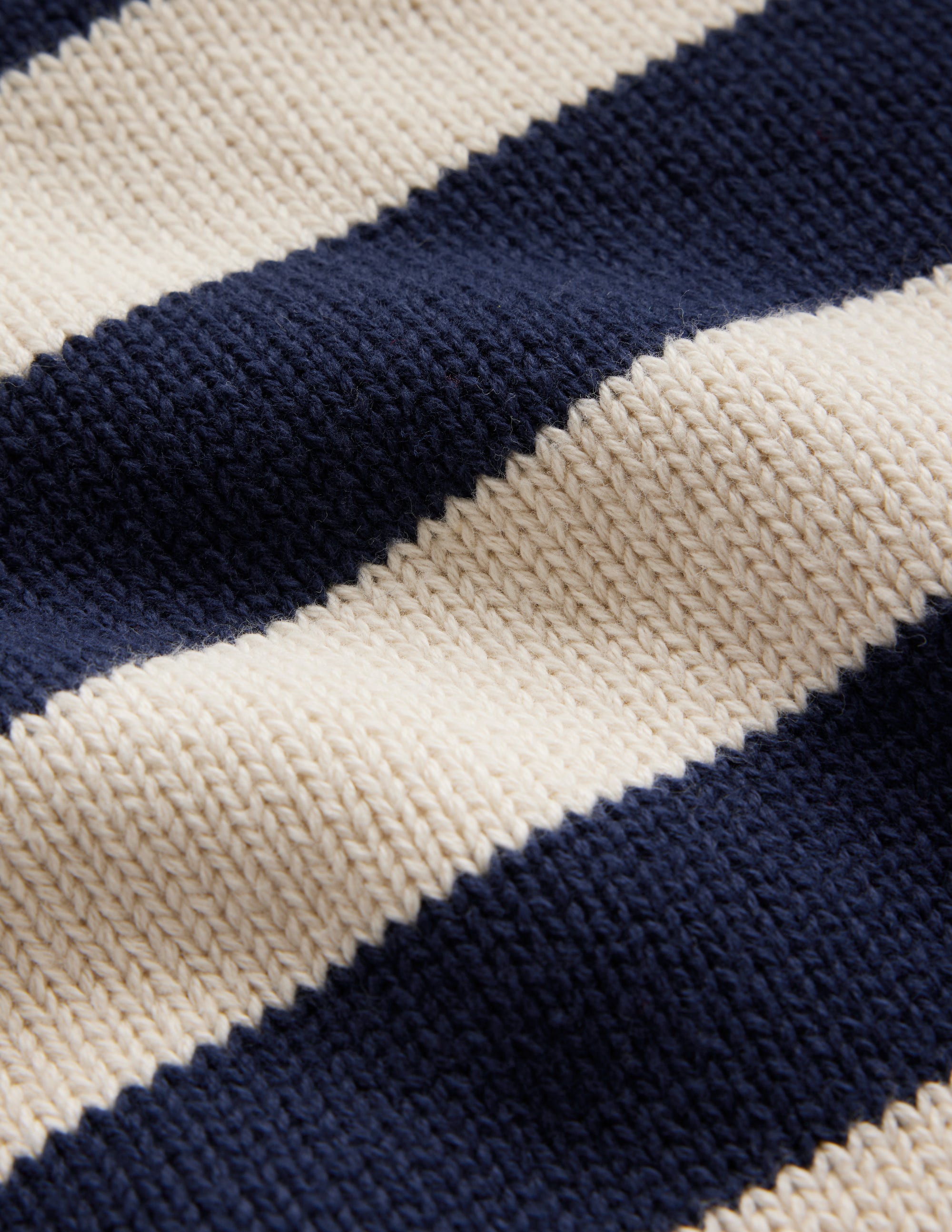 Hotch Potch Cotton Jumper-Naval Academy, Ivory Stripe - Image 7