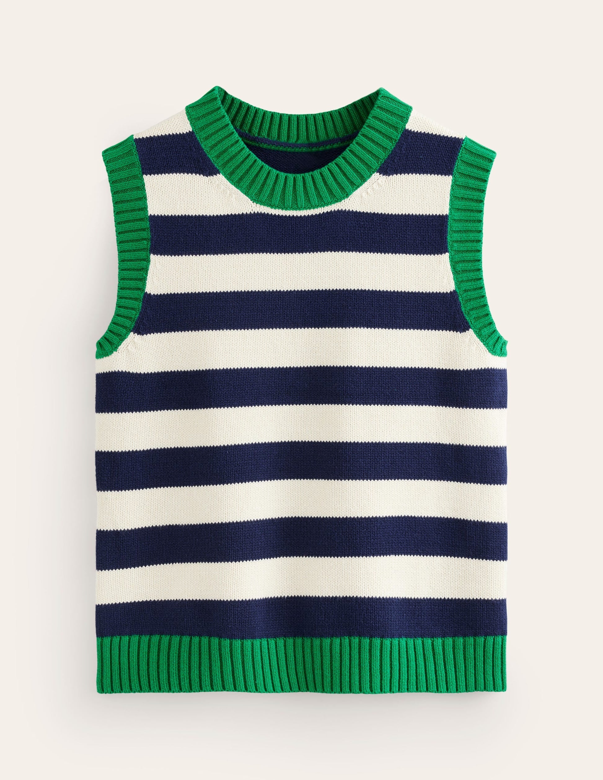 Hotch Potch Cotton Tank-Naval Academy, Ivory-6