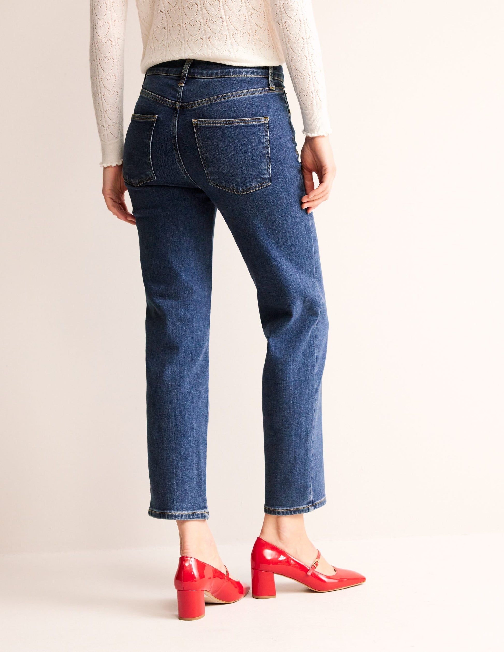 Mid Rise Slim Leg Jeans-Mid Vintage-3