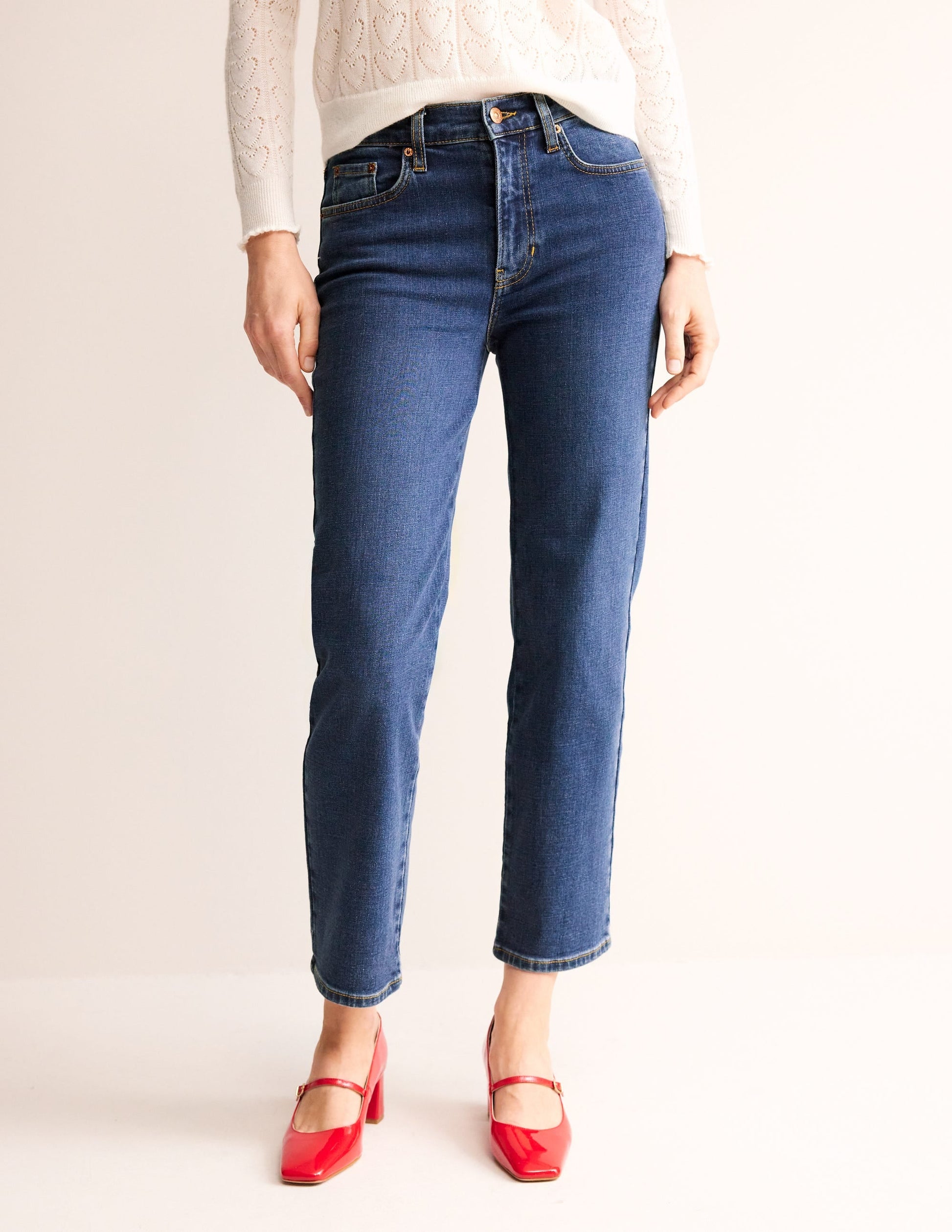 Mid Rise Slim Leg Jeans-Mid Vintage-4