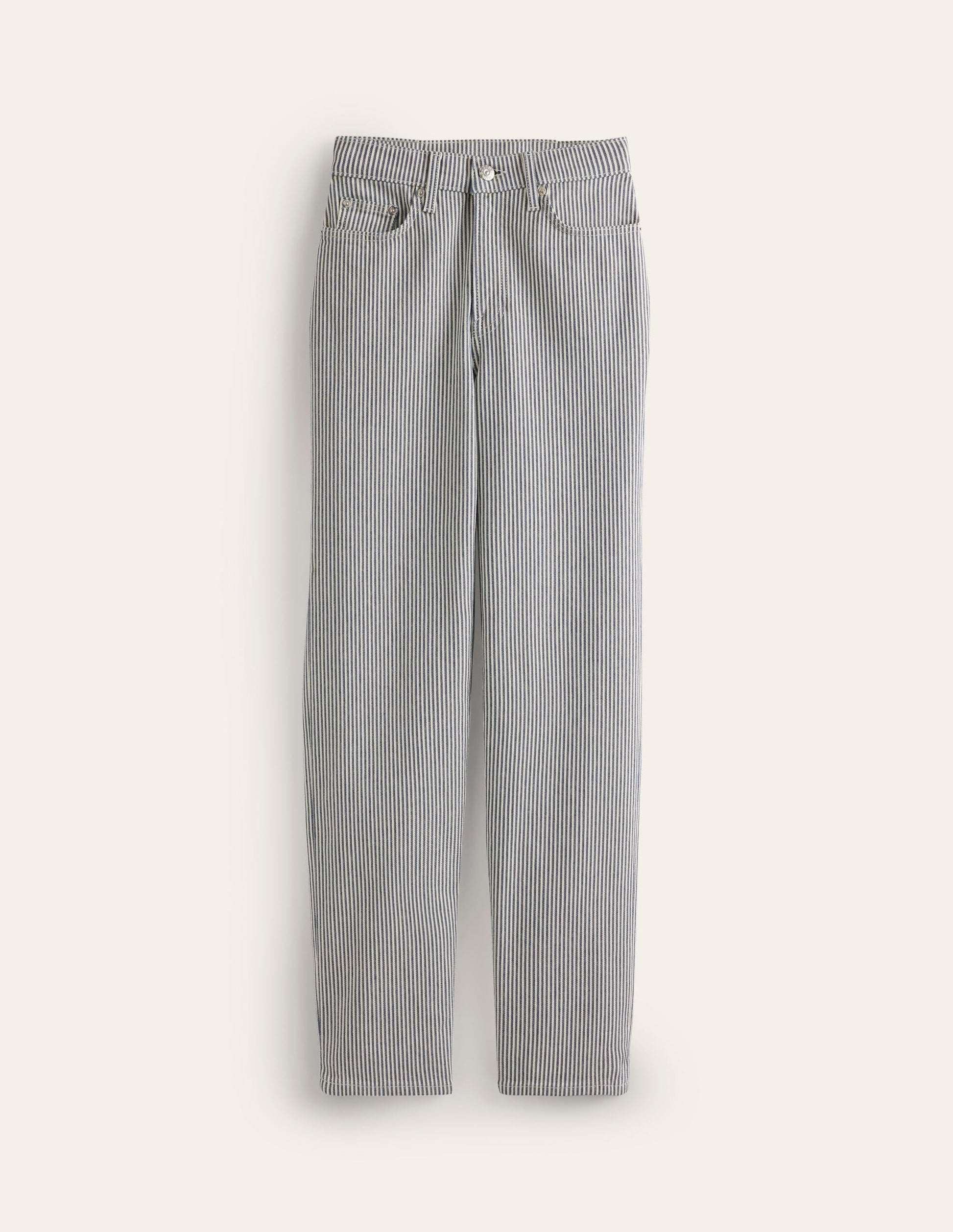 Mid Rise Slim Leg Jeans-Stripe-7