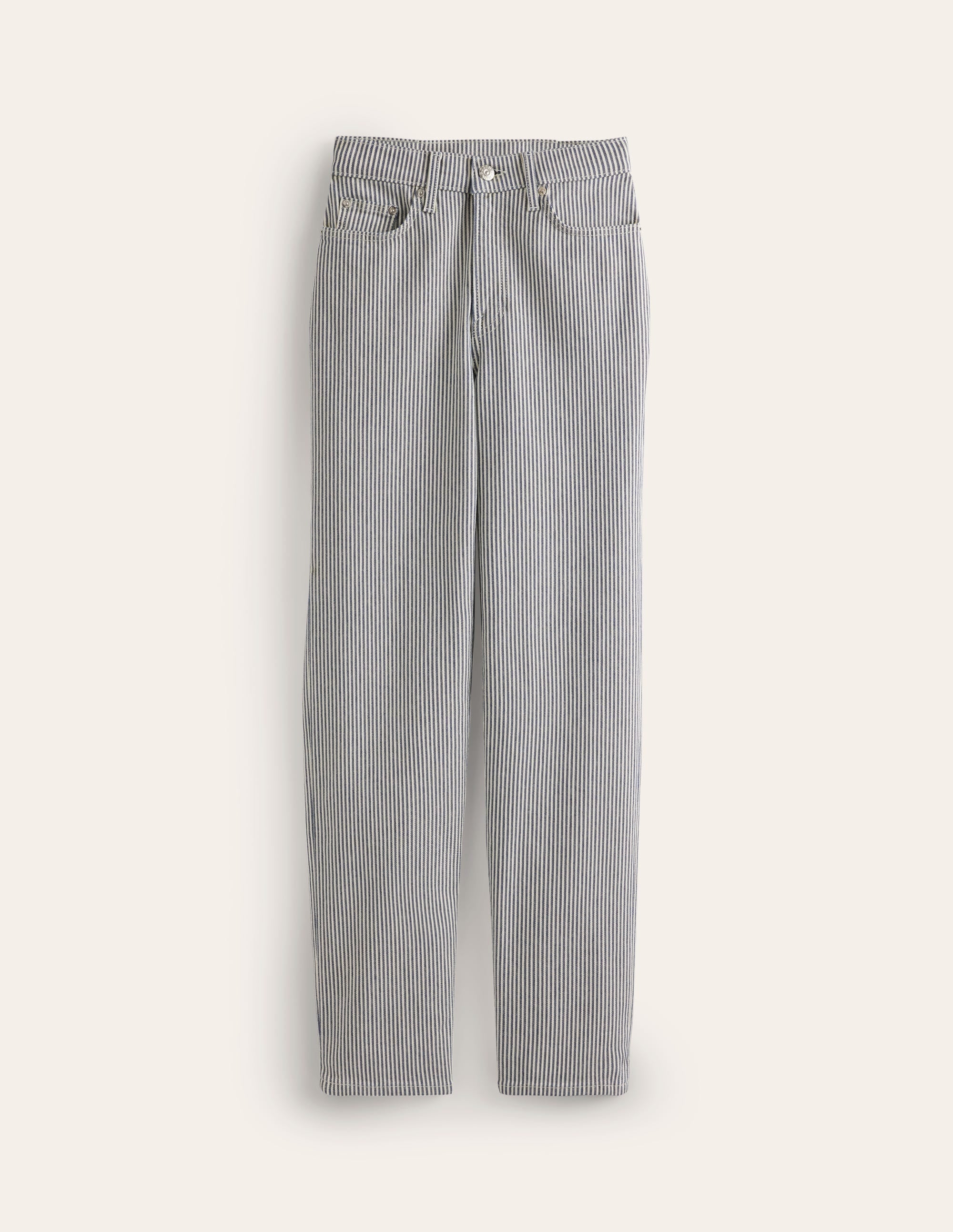 Mid Rise Slim Leg Jeans-Stripe - Image 7