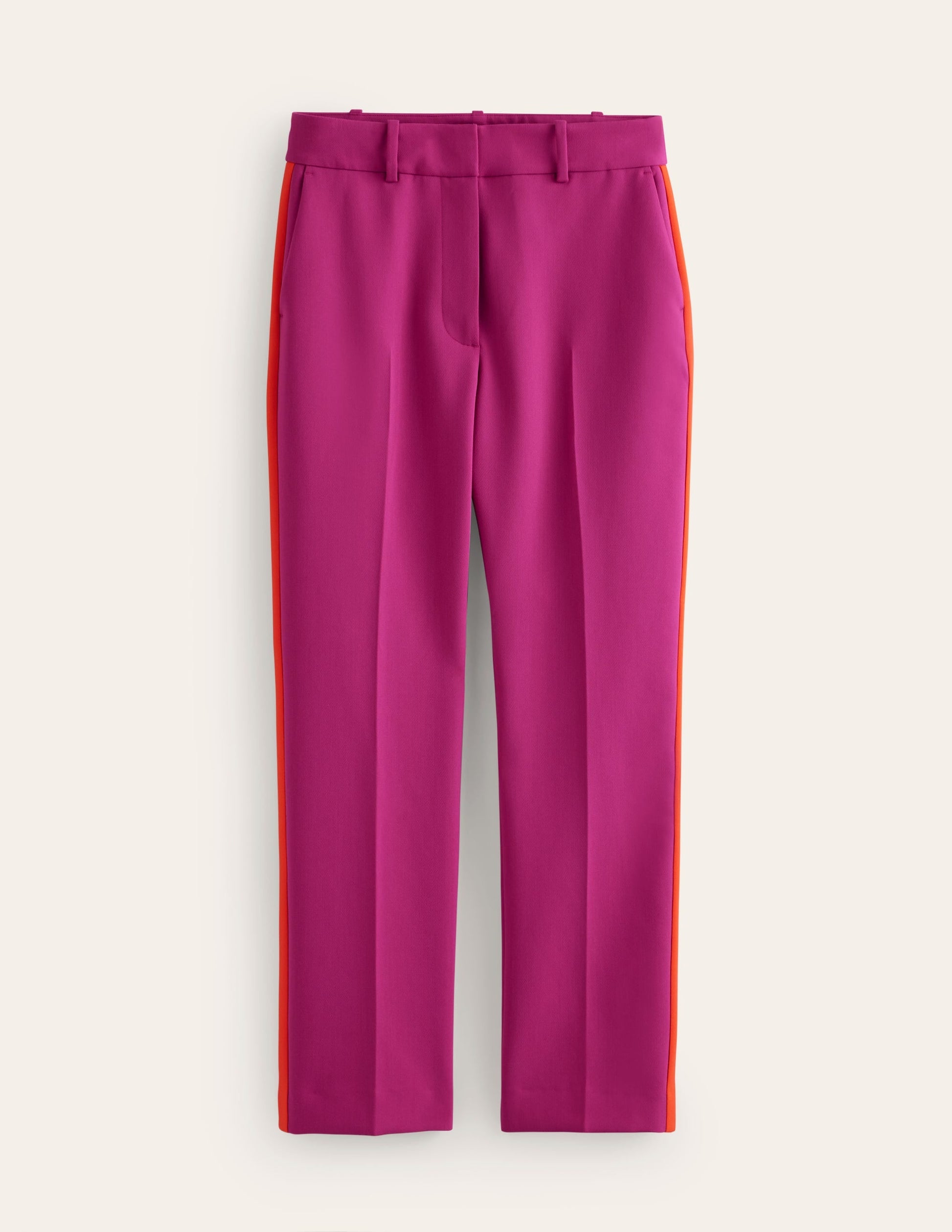 Kew Side Stripe Trousers-Rose Violet, Red Stripe-6