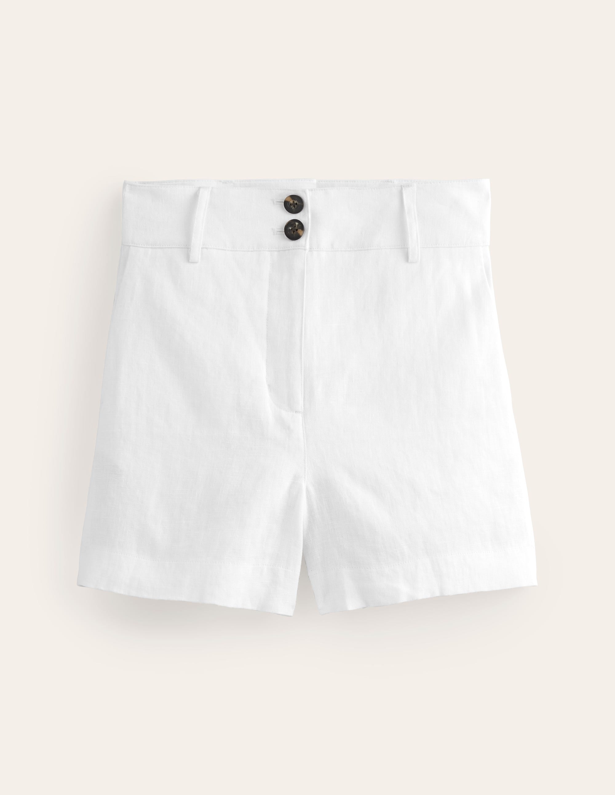 Westbourne Linen Shorts-White - Image 6