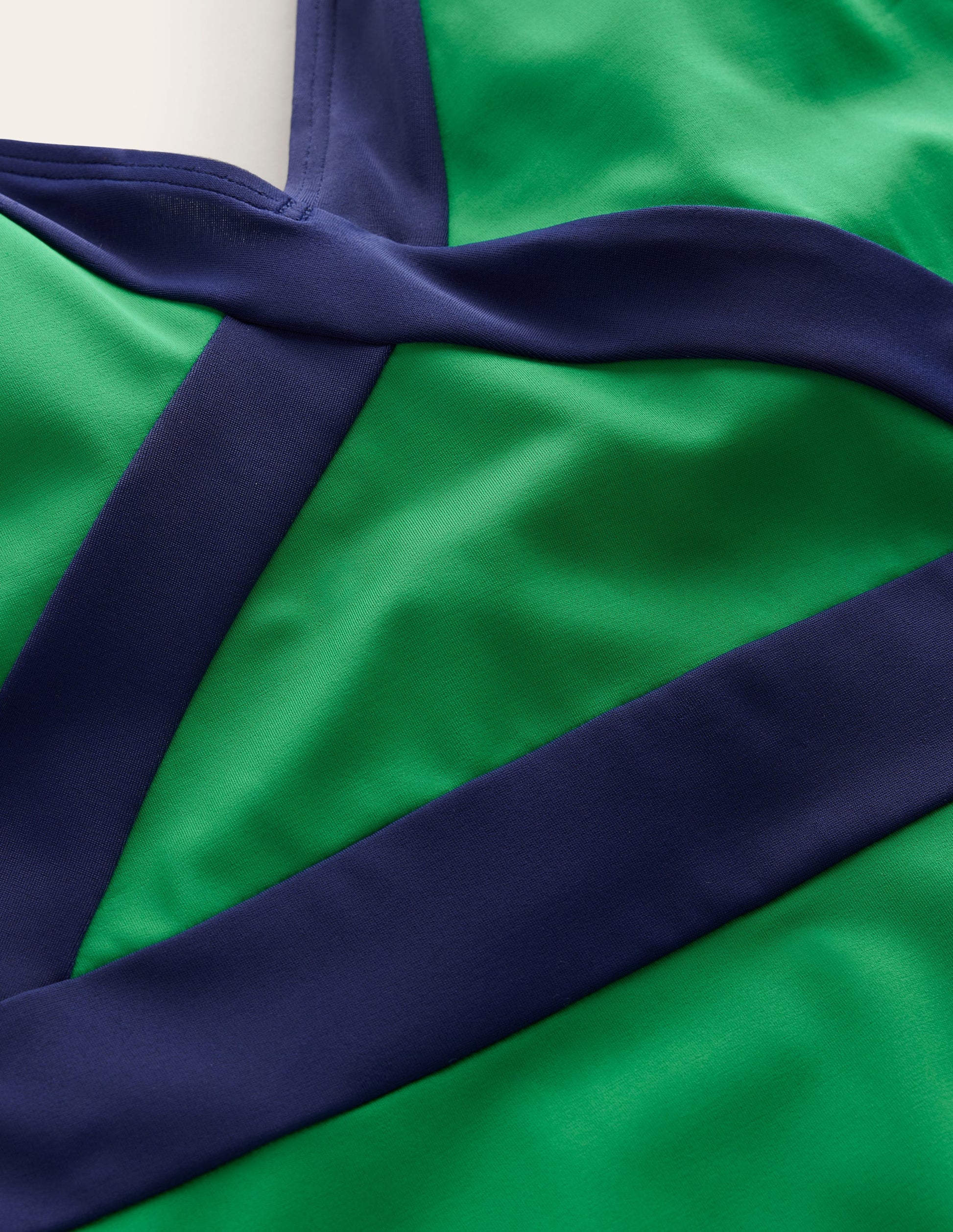 Kefalonia Halterneck Swimsuit-Bright Green/ Navy Colourblock-7