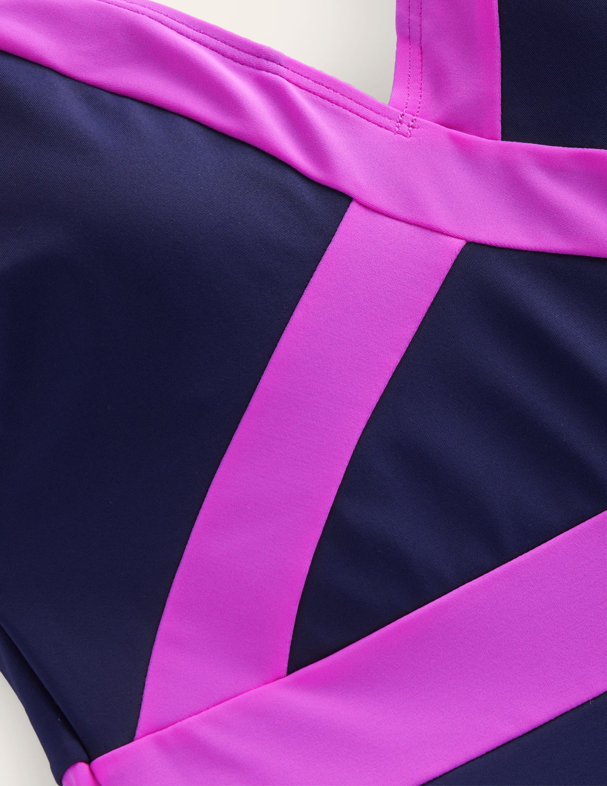 Kefalonia Halterneck Swimsuit-Navy/ Amazing Pink Colourblock-7