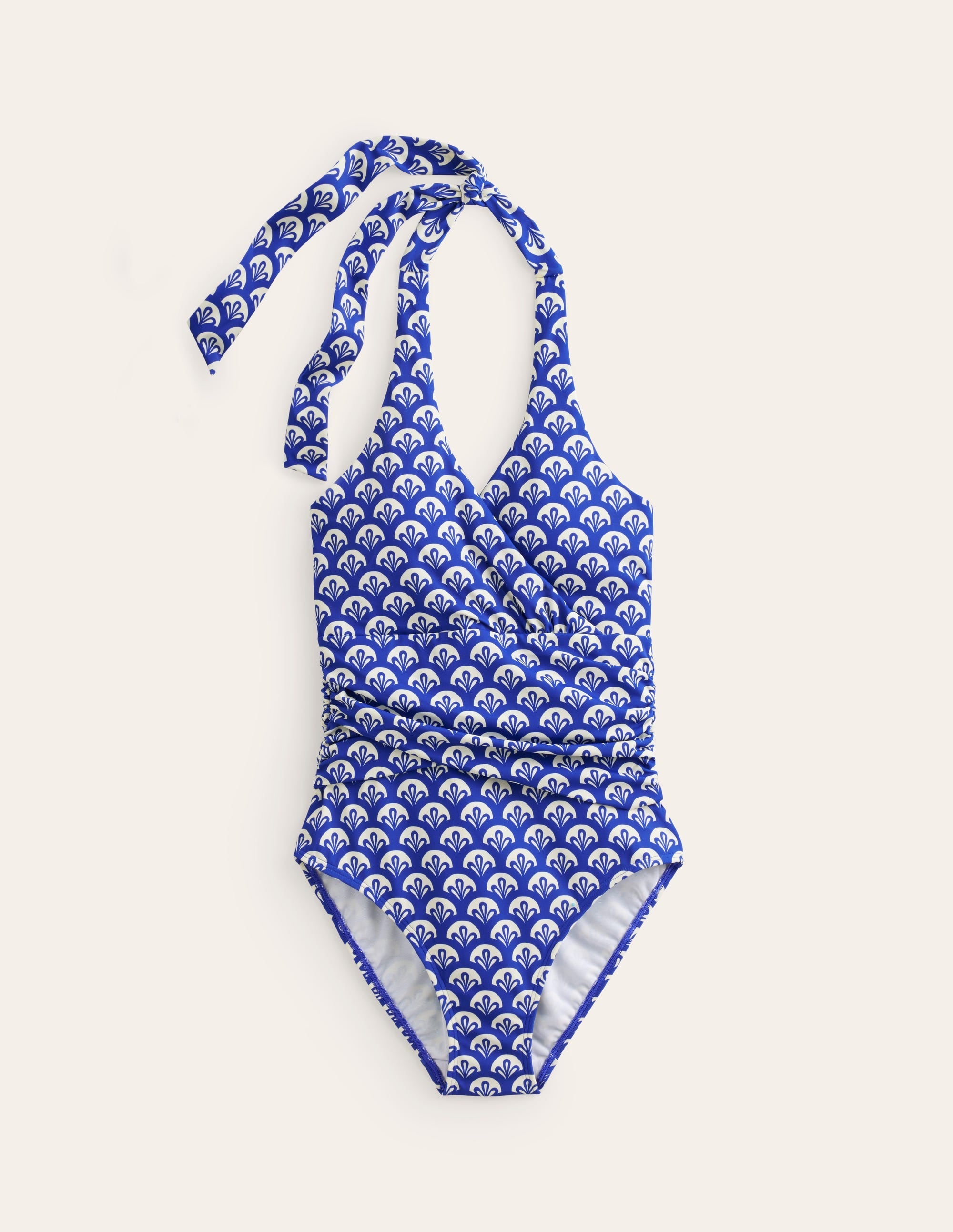 Levanzo Halter Swimsuit-Surf The Web, Foliage Geo - Image 6