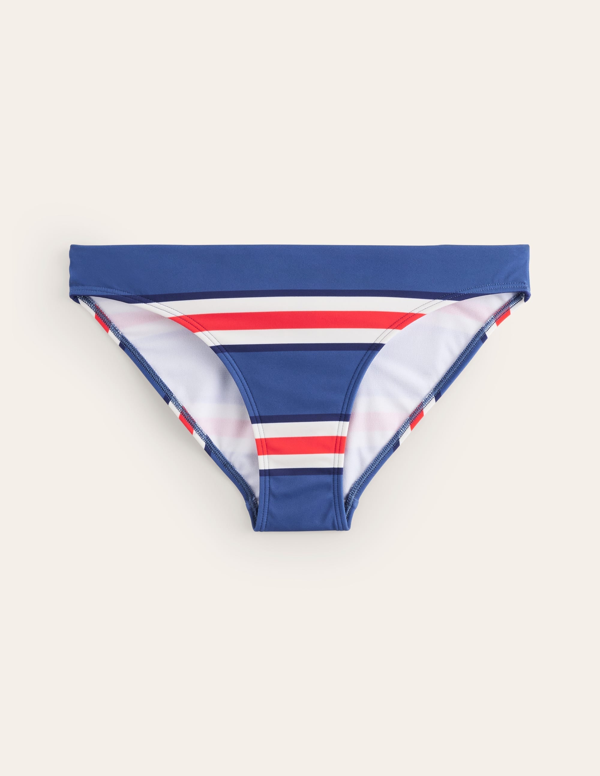 Classic Bikini Bottoms-Blue Jay, Poppy Red Stripe - Image 5