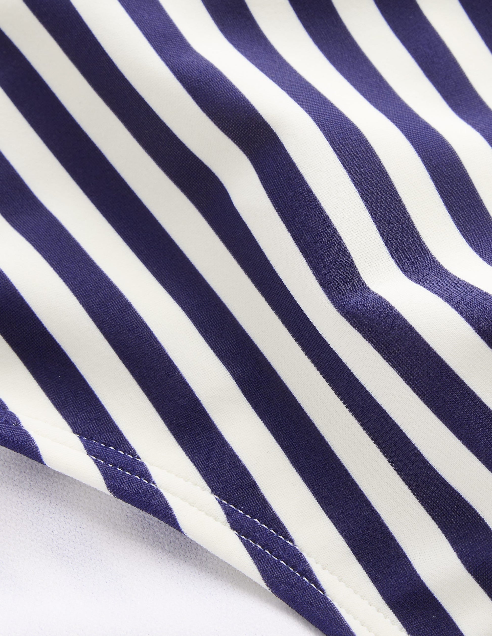 Classic Bikini Bottoms-Navy, Ivory Stripe-6