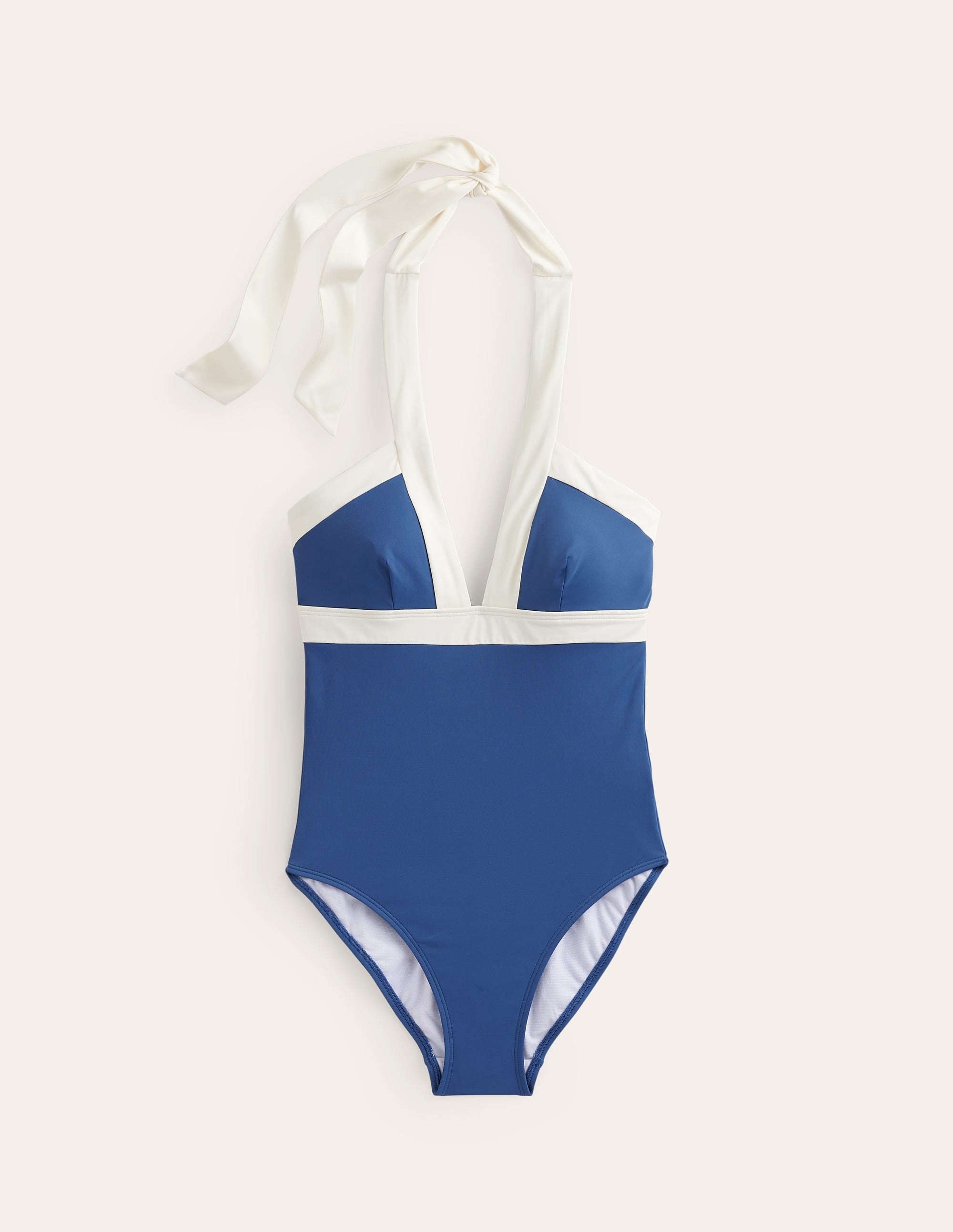 Ithaca Halter Swimsuit-Globe/ Ivory Colourblock - Image 6