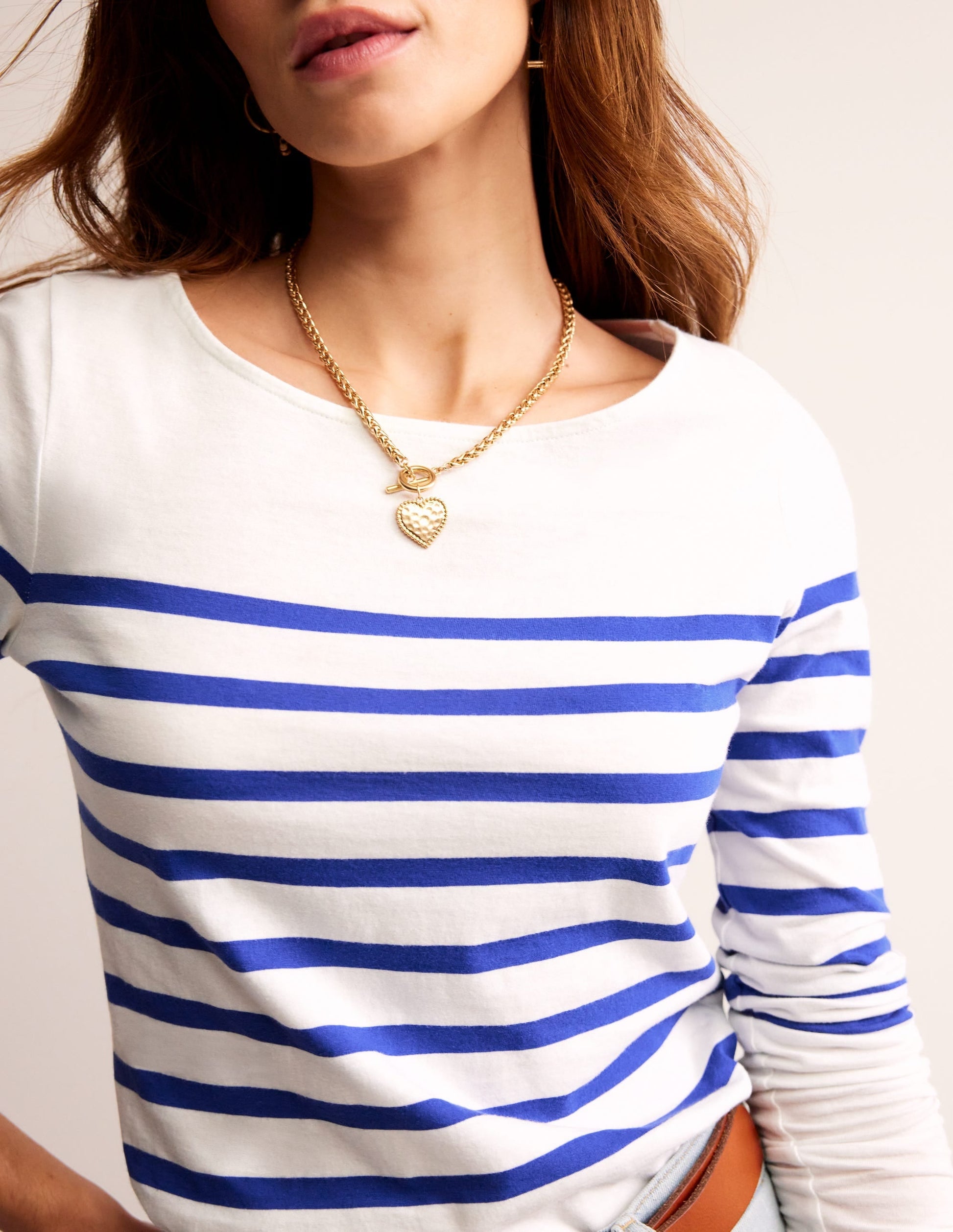 Ella Long Sleeve Breton-Ivory, Blue Placement-2