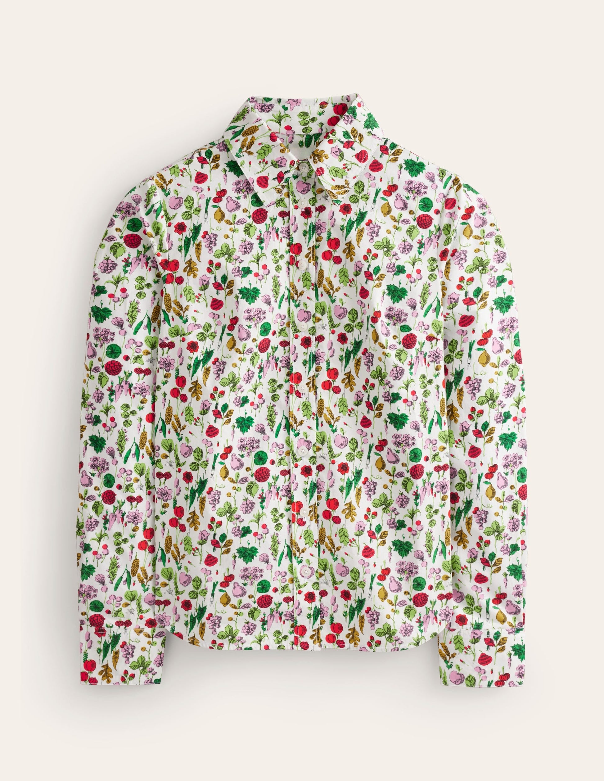 Sienna Cotton Shirt-Ivory, Spring Crop-5