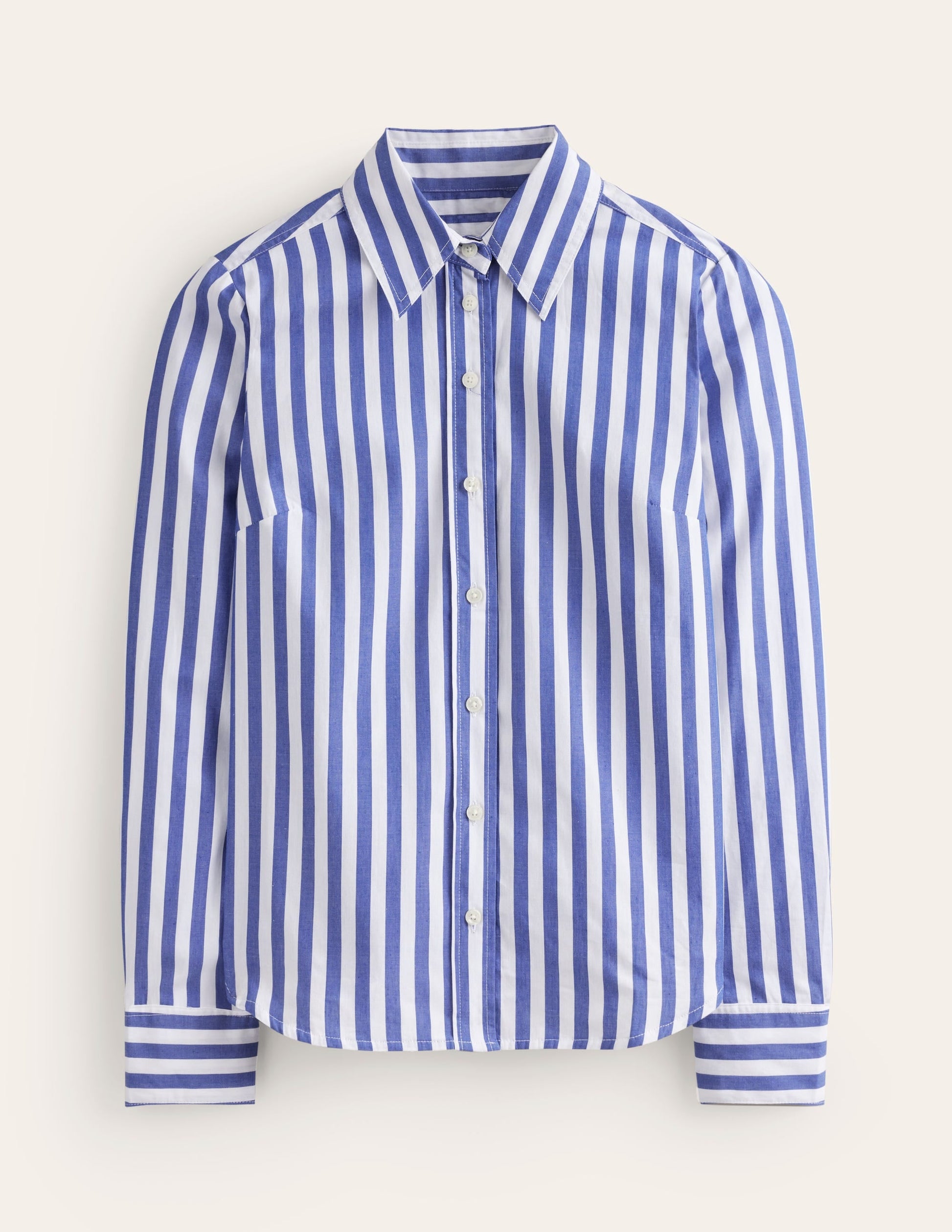 Sienna Cotton Shirt-Surf The Web Stripe-6