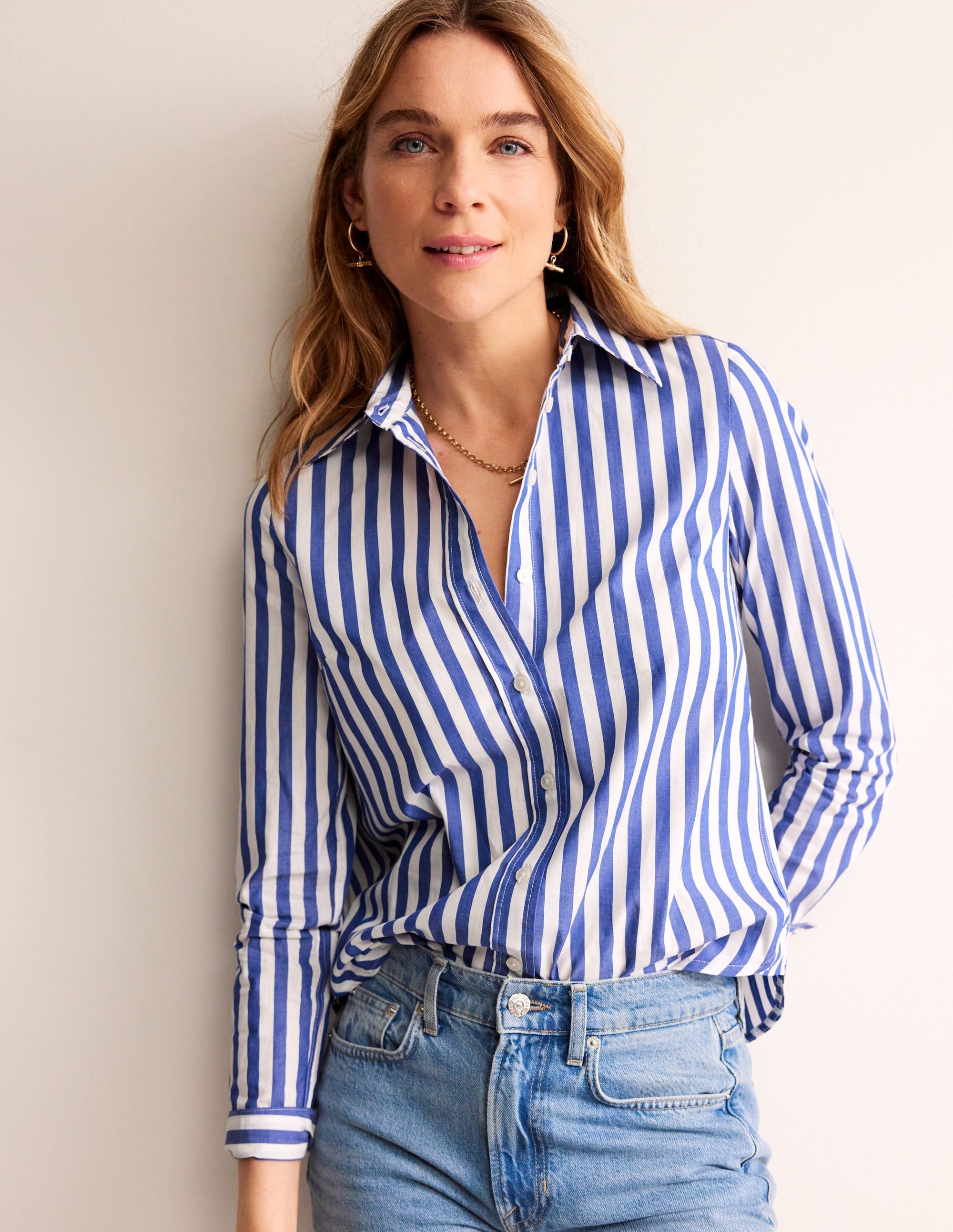 Sienna Cotton Shirt-Surf The Web Stripe - Image 4