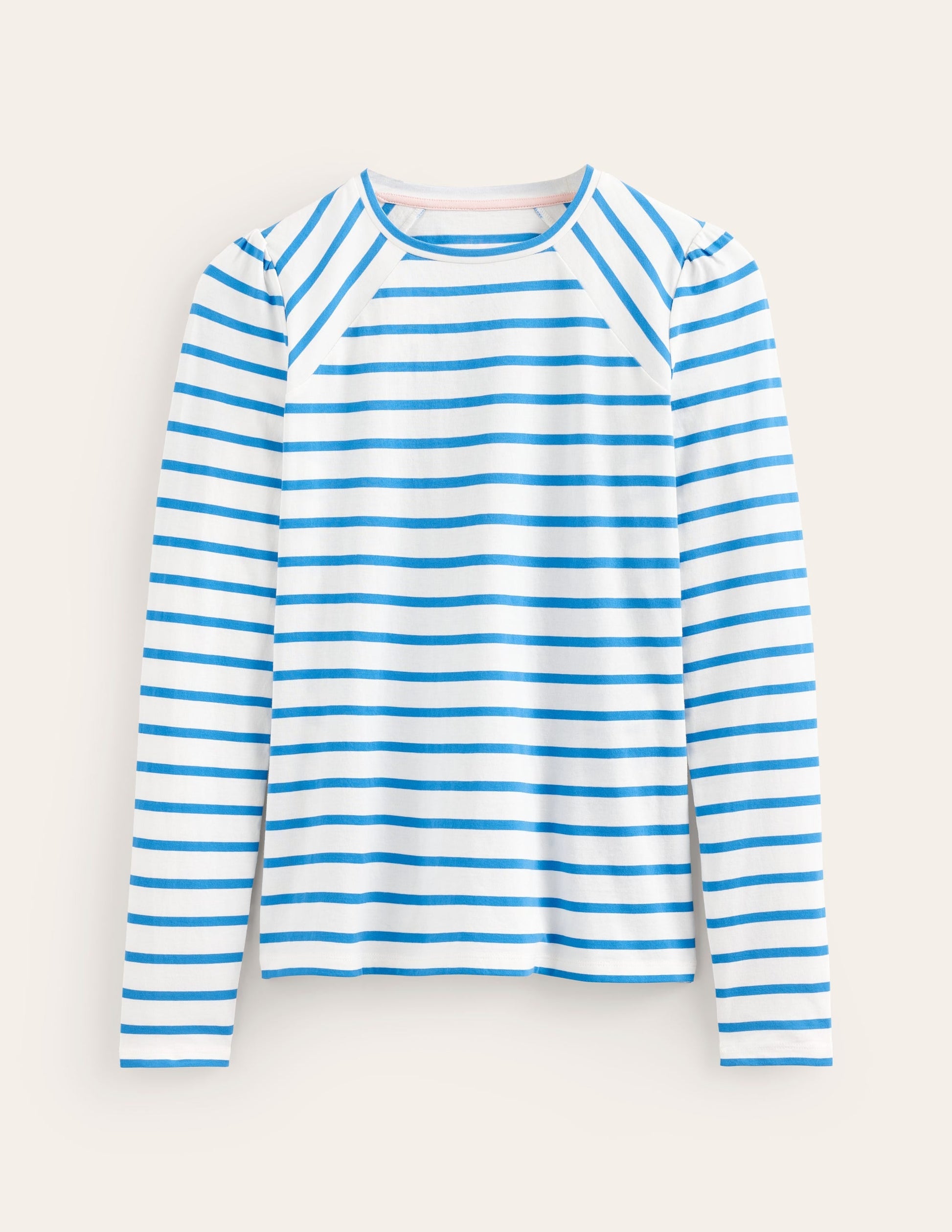 Arabella Stripe T-Shirt-Brilliant Blue-5