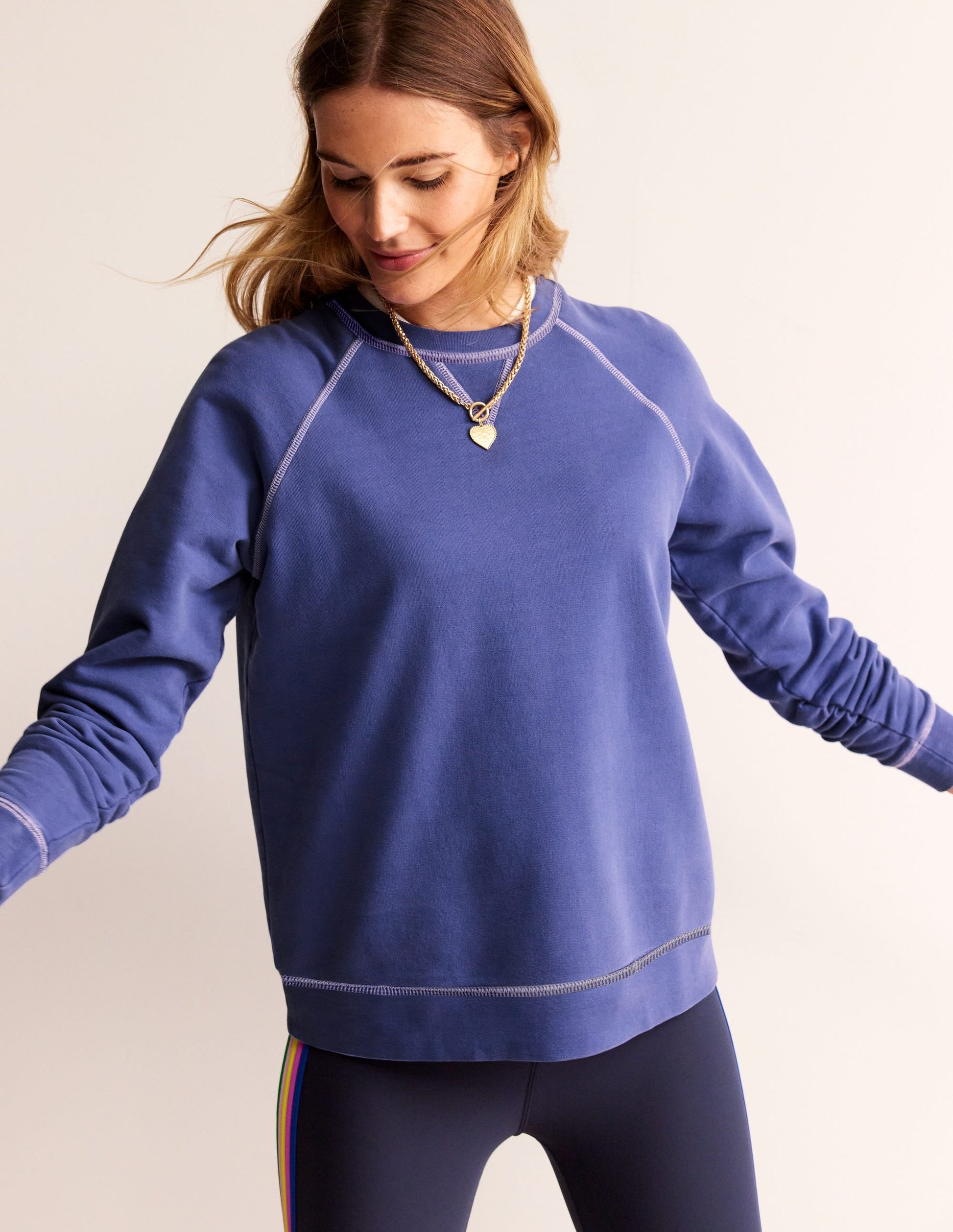 Washed Raglan Sweatshirt-Soft Starboard-1