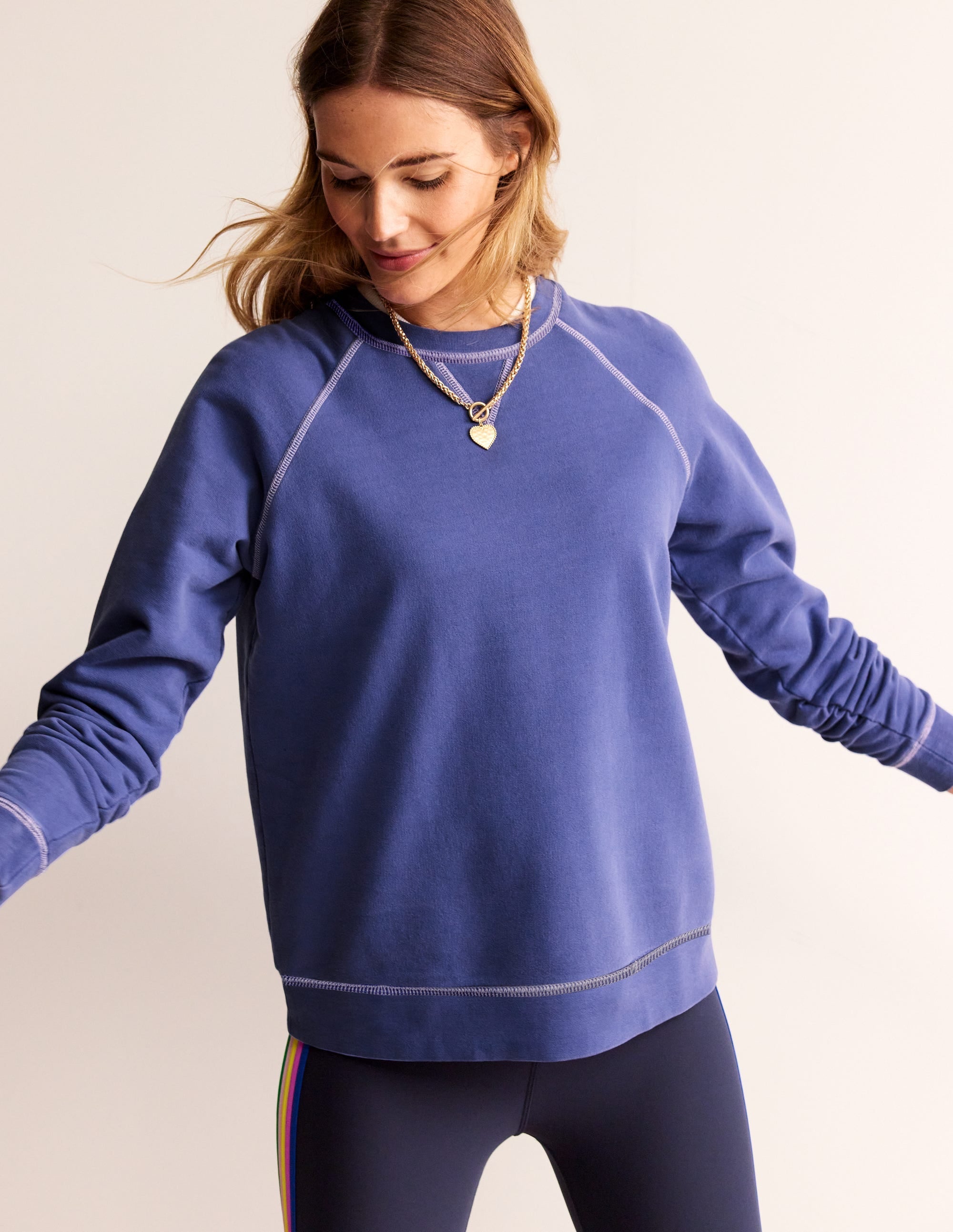 Washed Raglan Sweatshirt-Soft Starboard - Image 1