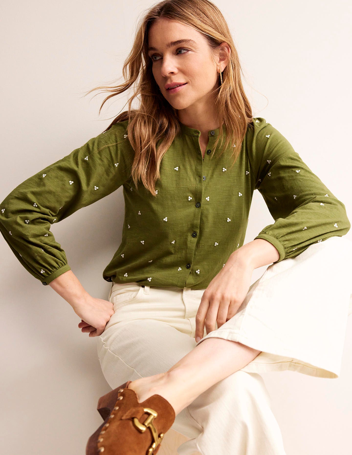 Marina Embroidered Shirt-Mayfly, Embroidered-1