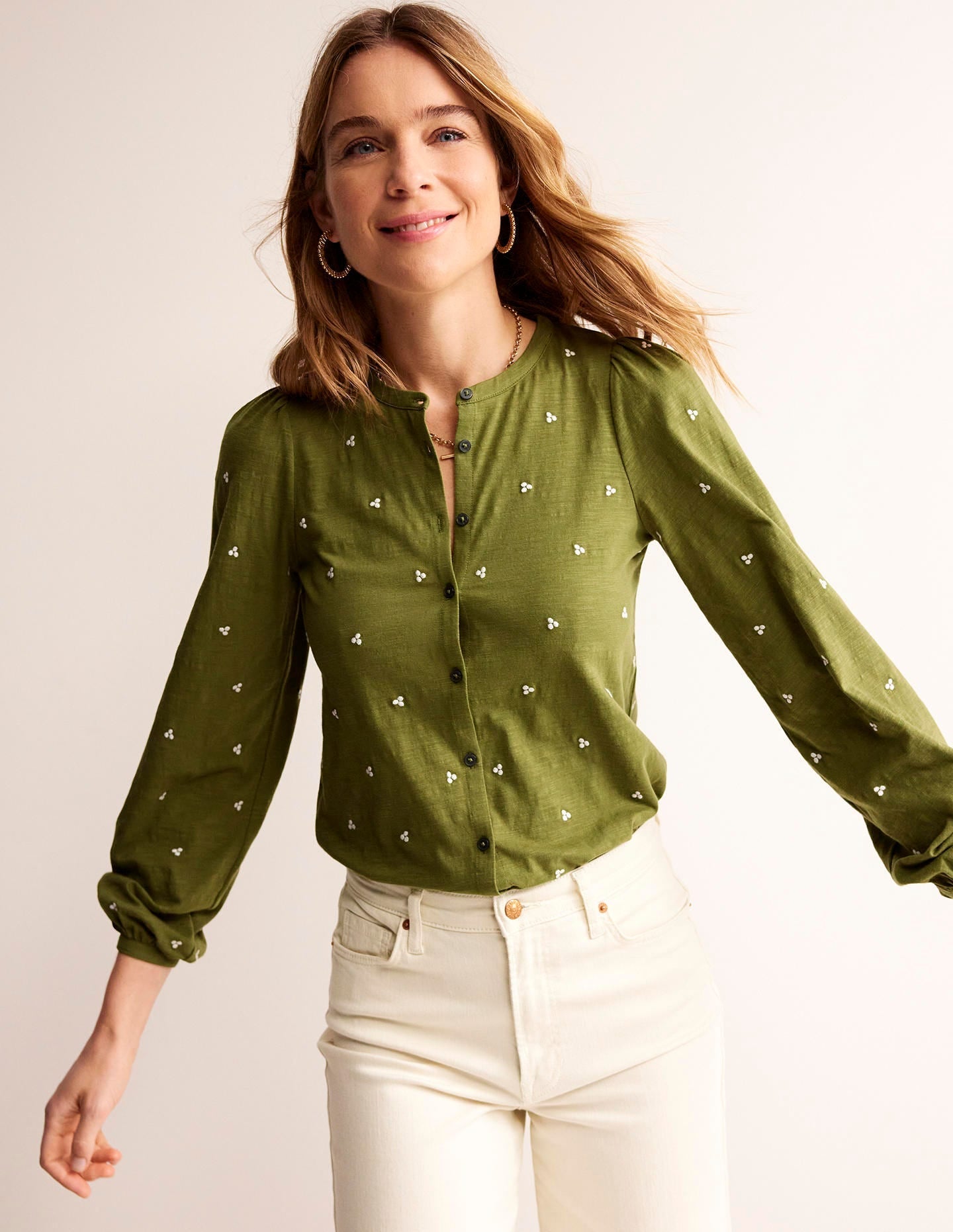 Marina Embroidered Shirt-Mayfly, Embroidered-4
