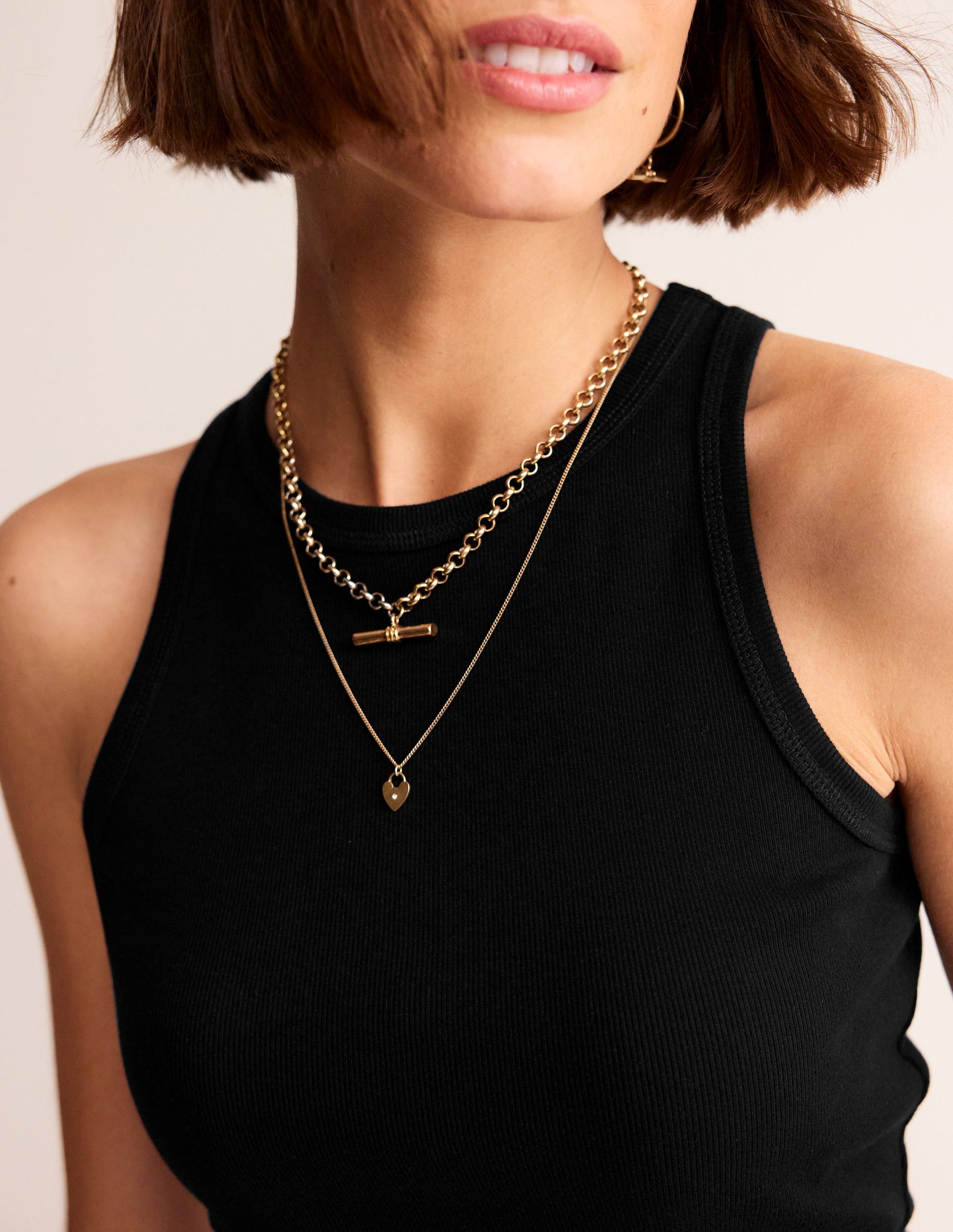 Ribbed Racer Vest-Black-2