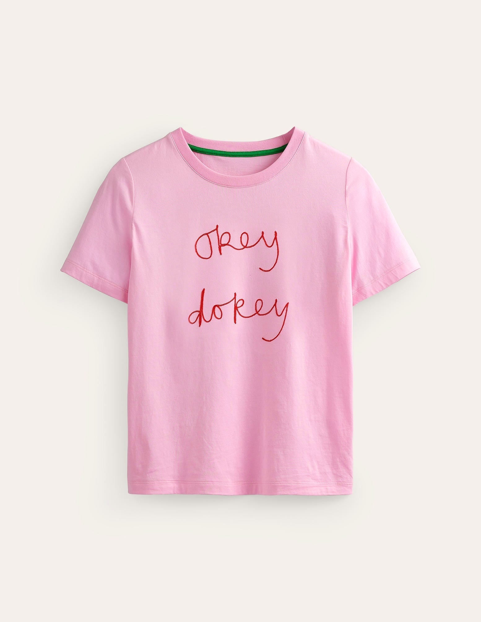 Rosa Embroidered T-Shirt-Sweet Lilac, Okey Dokey - Image 5