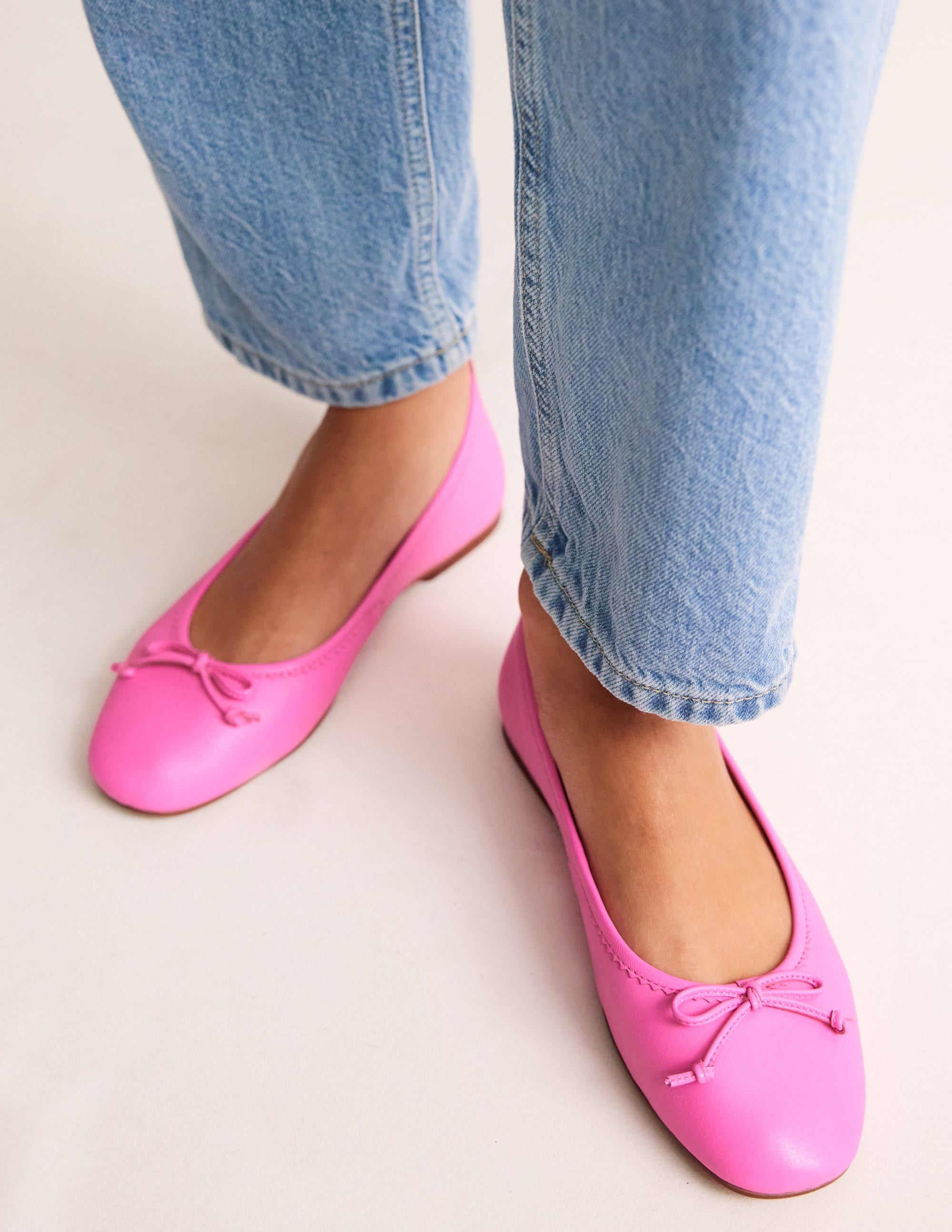 Kitty Flexi Sole Ballet Pumps-Festival Pink - Image 1