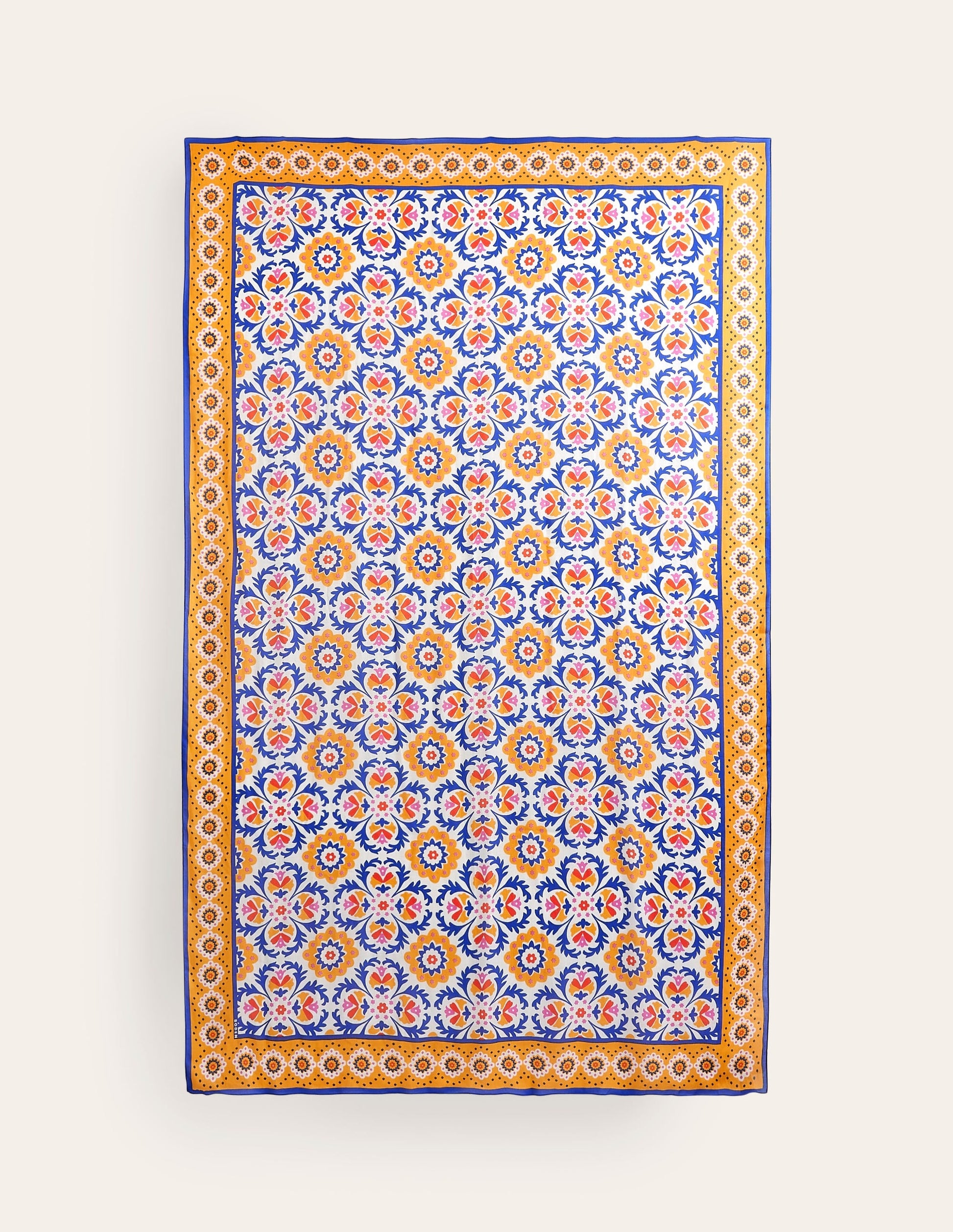 Printed Sarong Scarf-Artisan’s Gold, Mosaic Bloom-4