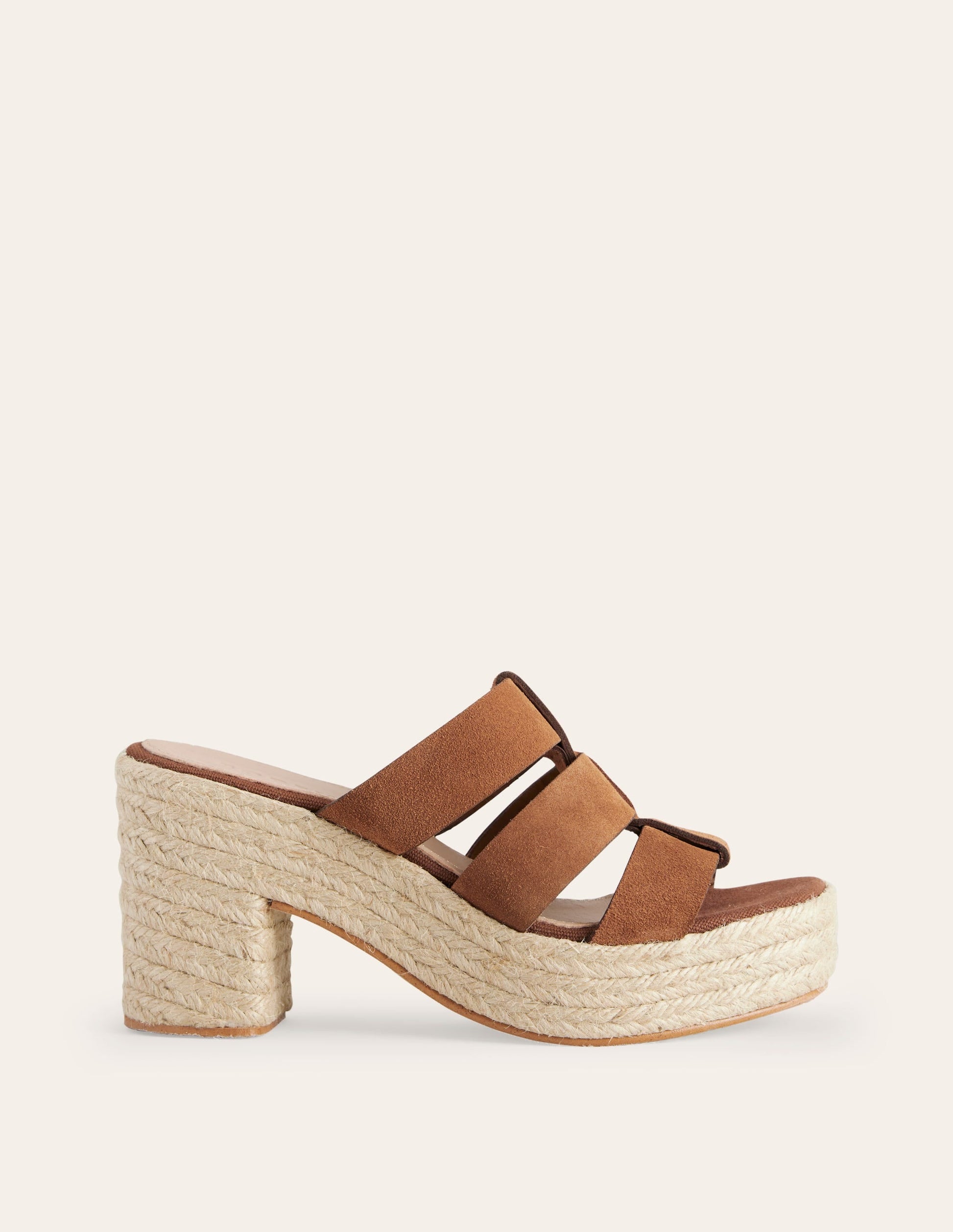 Heeled Espadrille Sandals-Tan-2