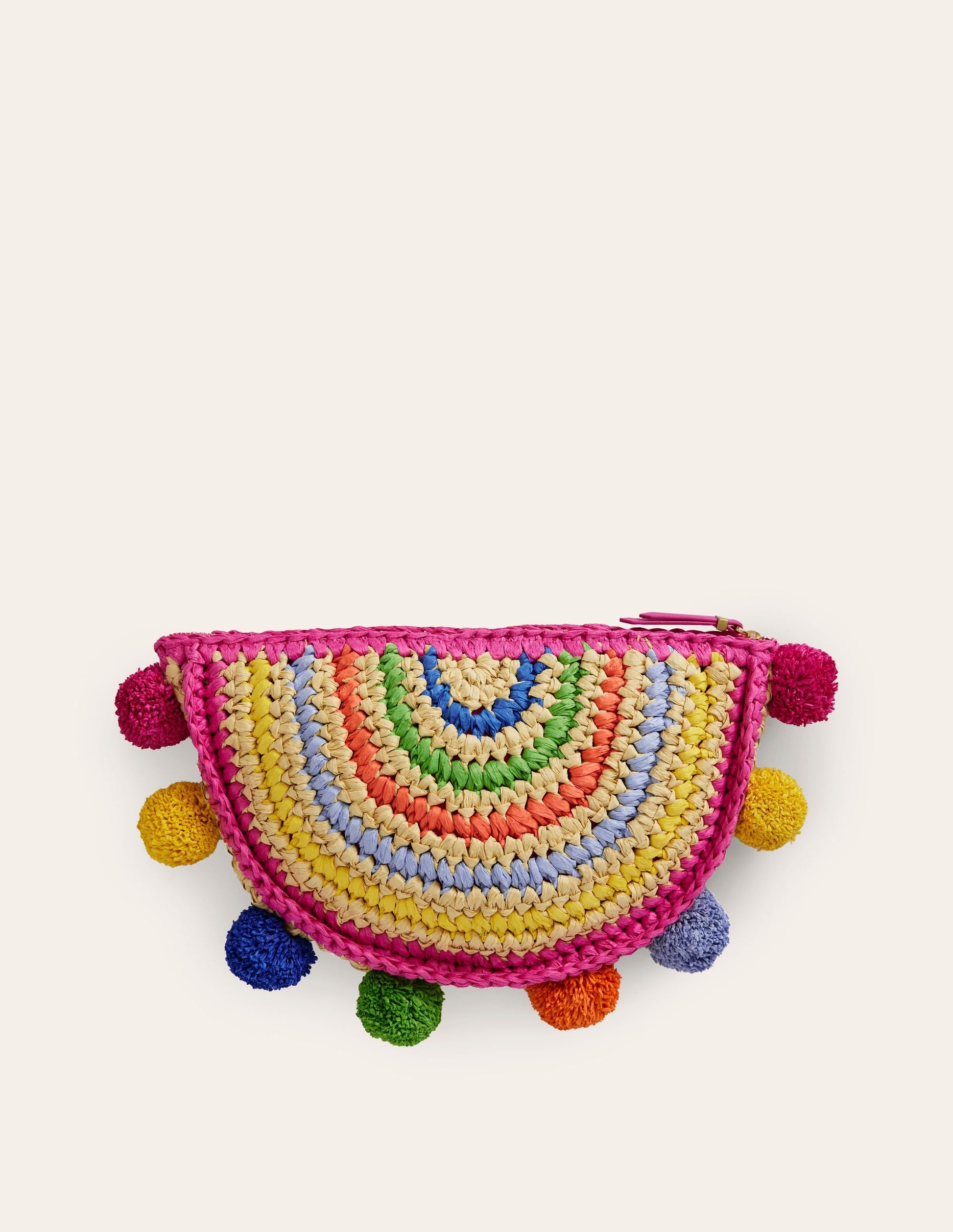Rainbow Raffia Clutch-Rainbow-2