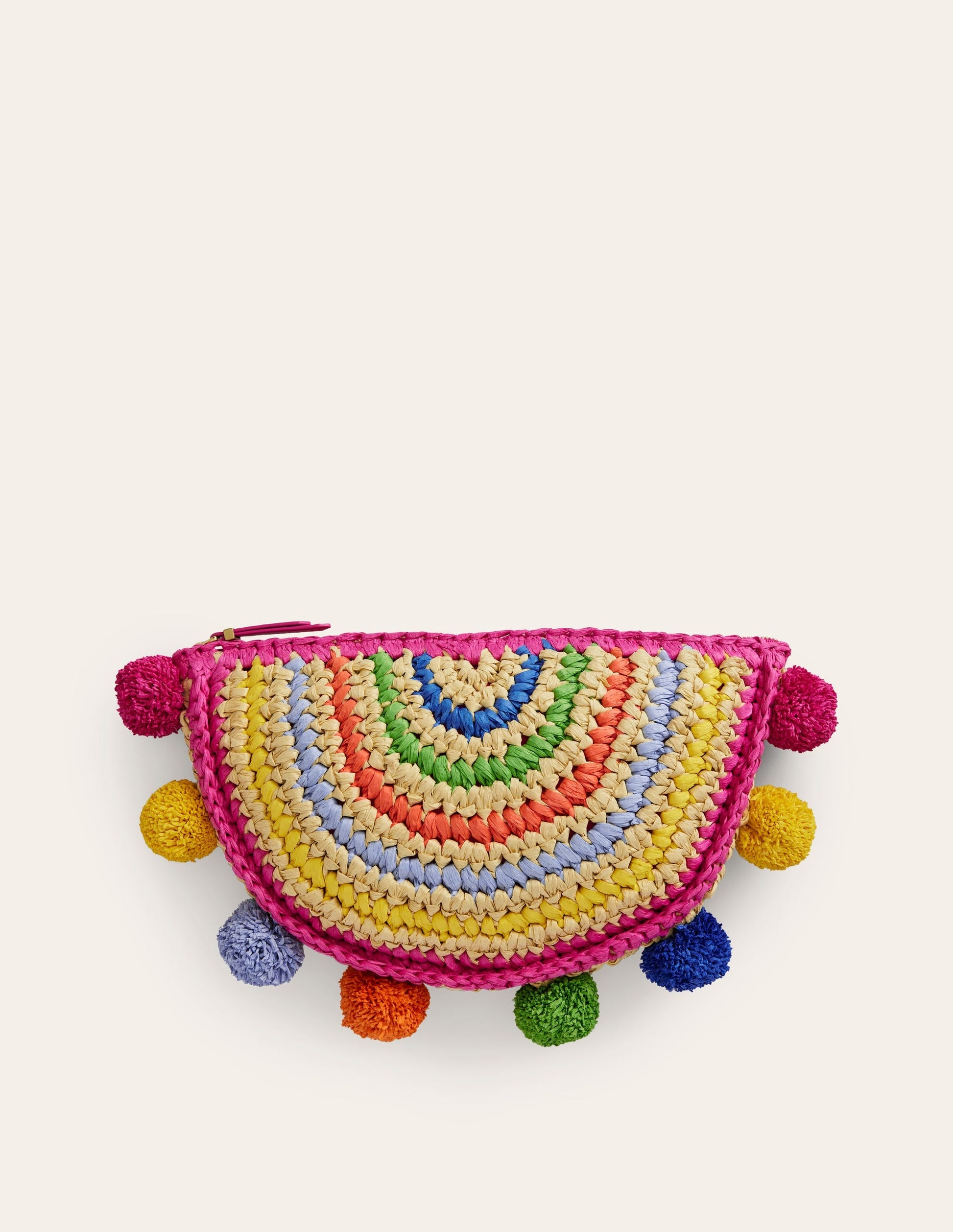 Rainbow Raffia Clutch-Rainbow-3