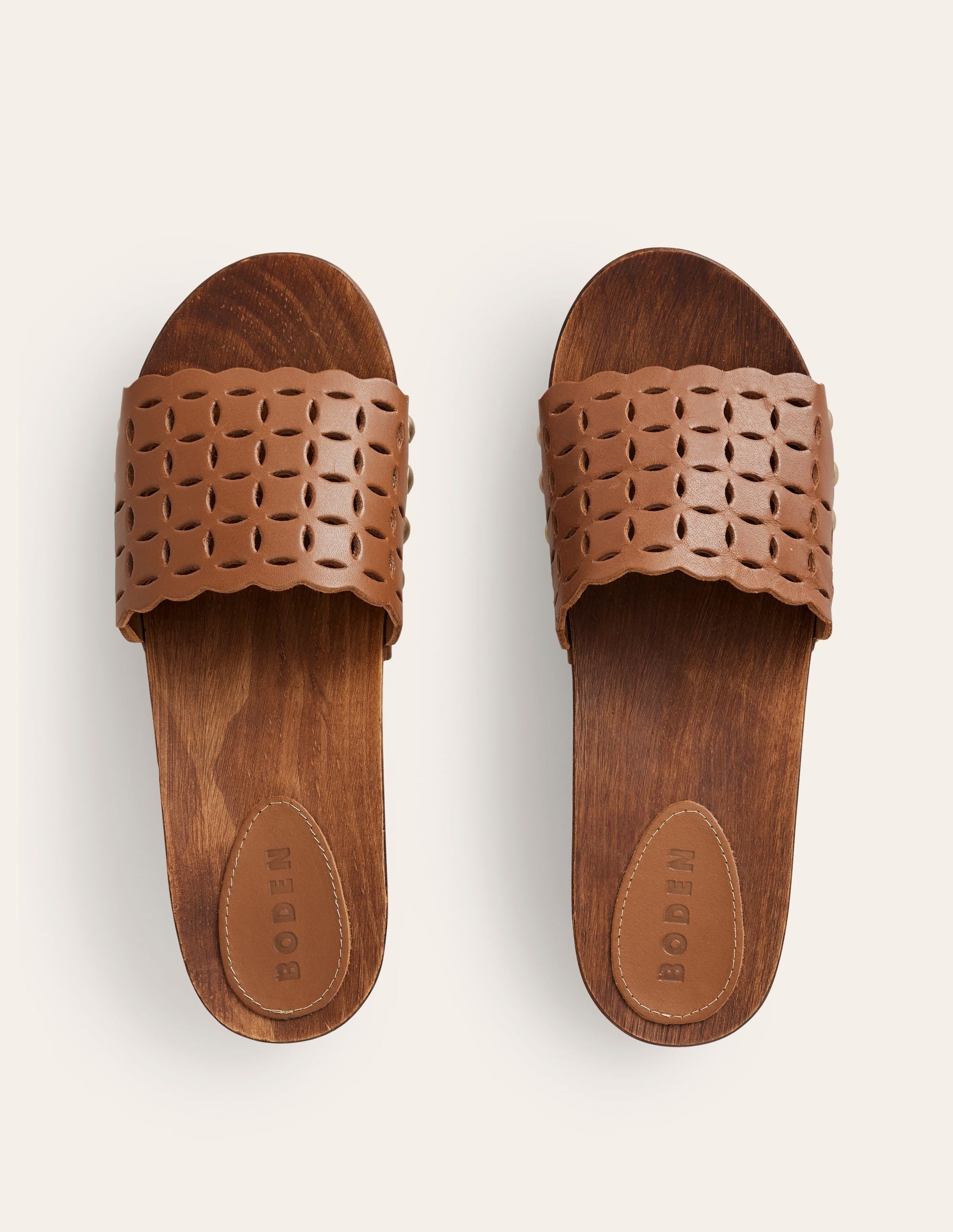 Cut Out Detail Clog-Tan-5