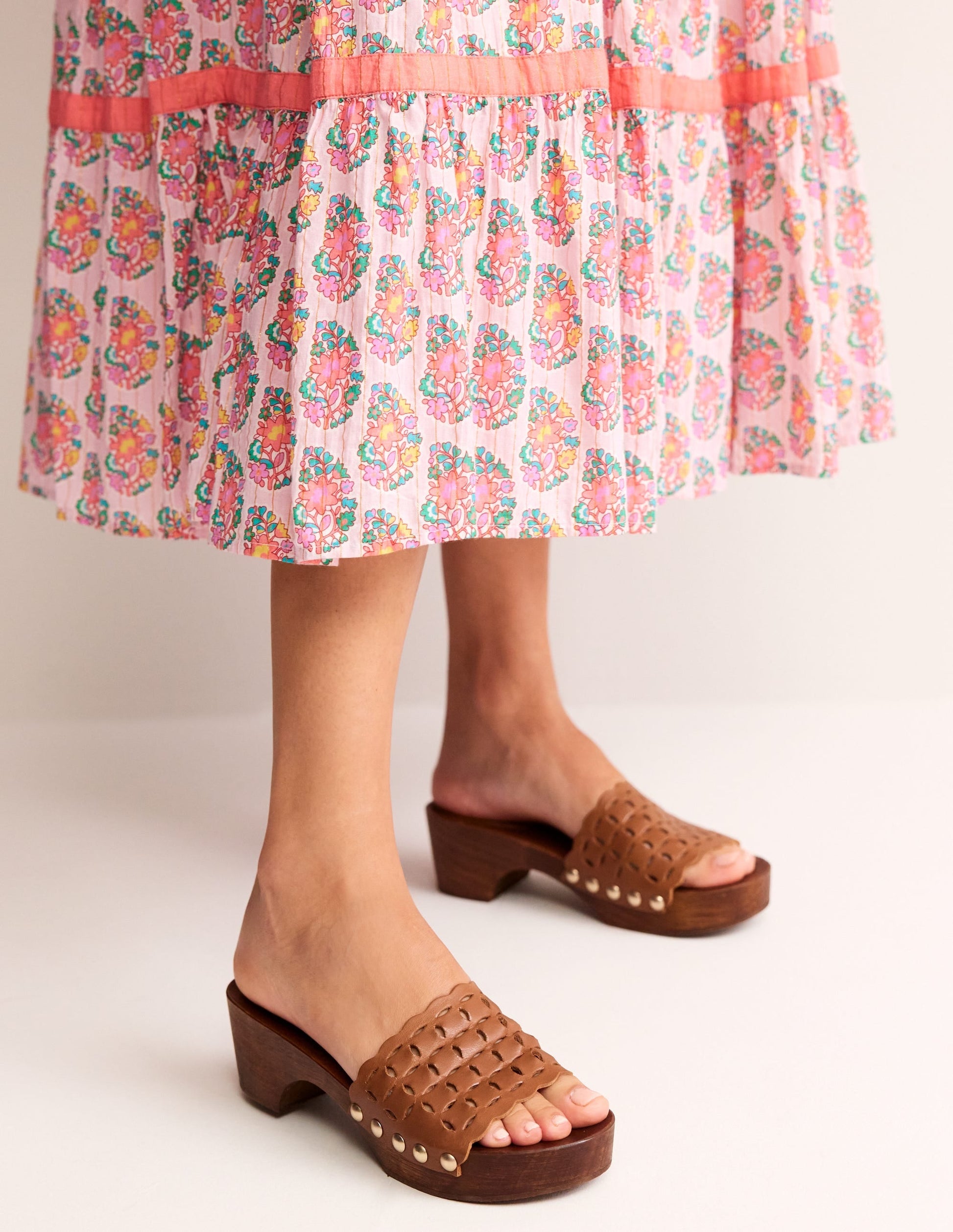 Cut Out Detail Clog-Tan-1