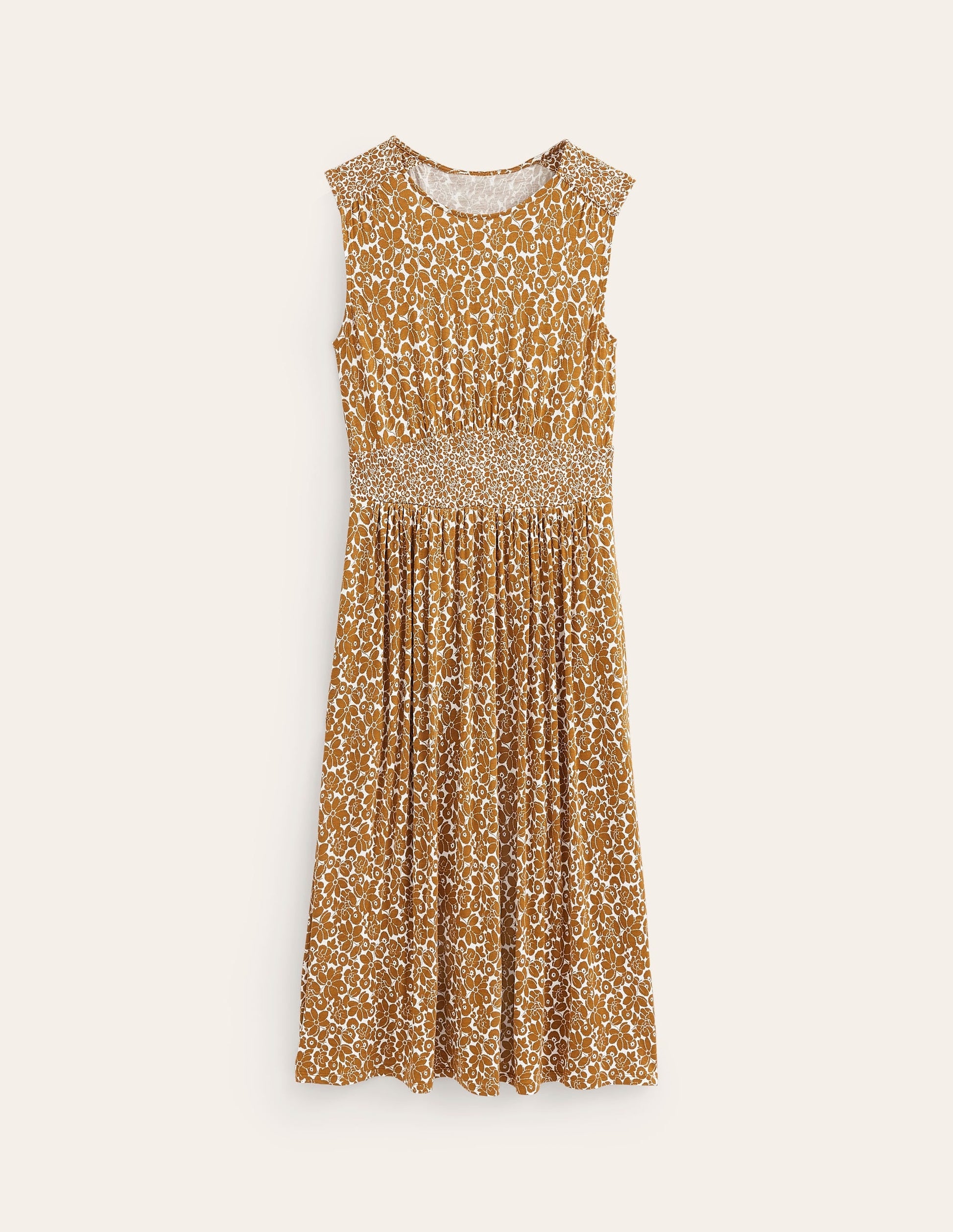 Thea Sleeveless Midi Dress-Bronze Brown, Bloomsbury Pop-8