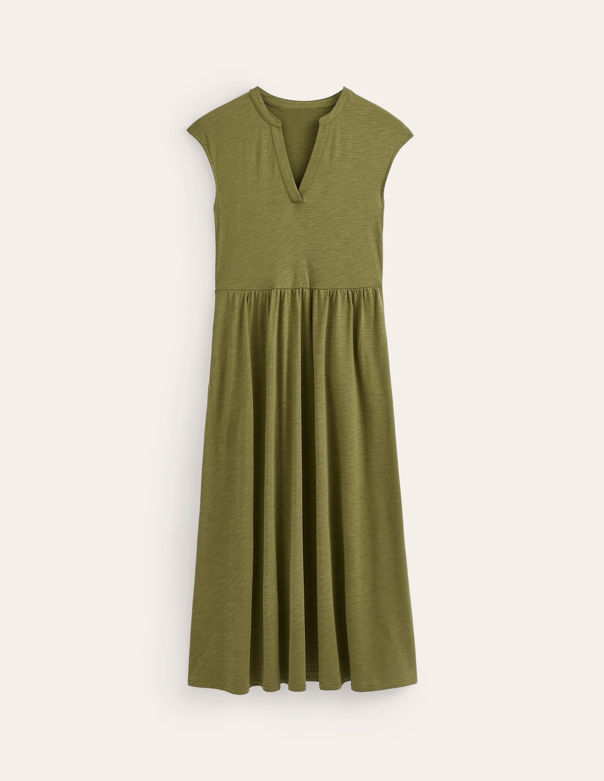 Chloe Notch Jersey Midi Dress-G - Image 5