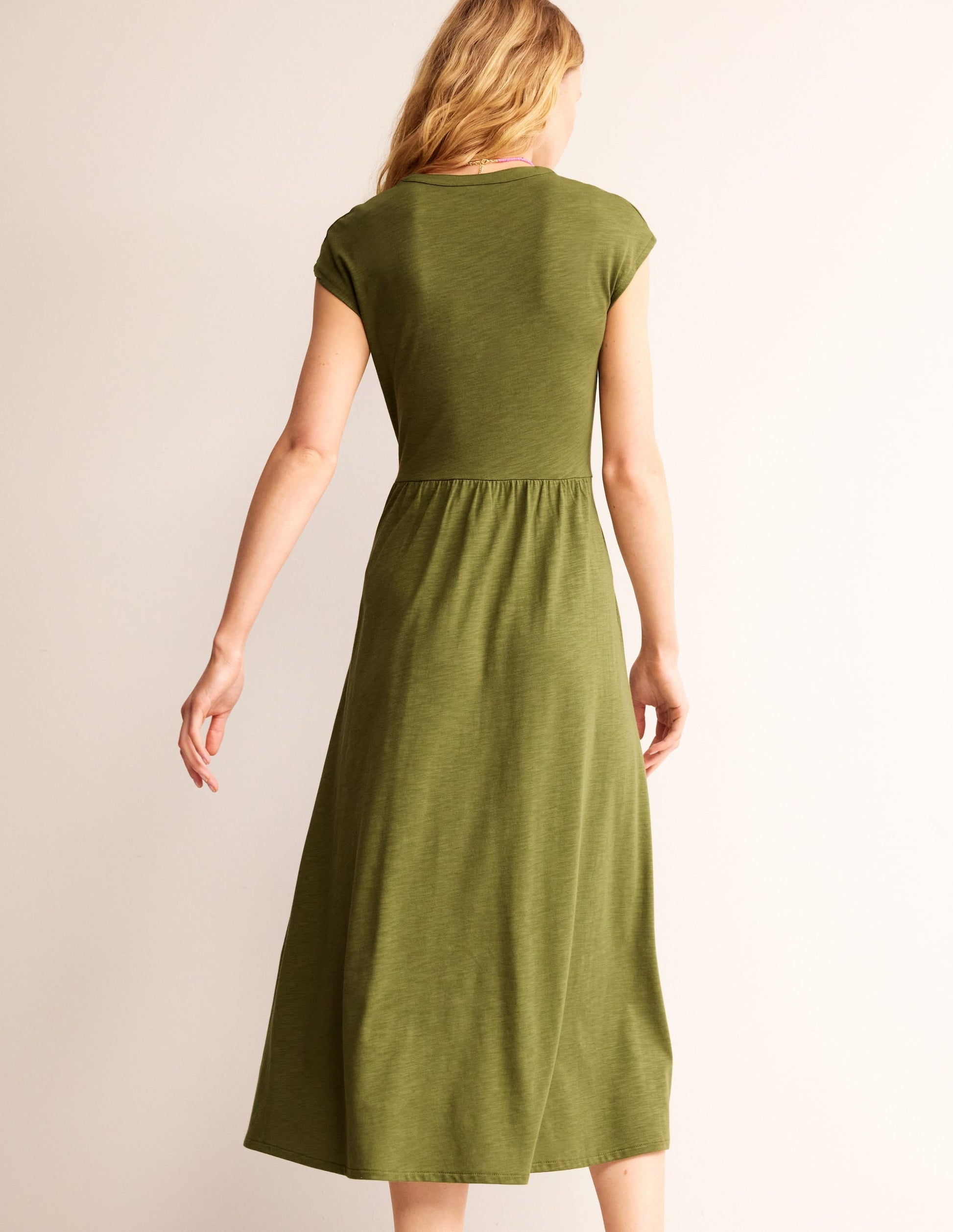 Chloe Notch Jersey Midi Dress-G-4