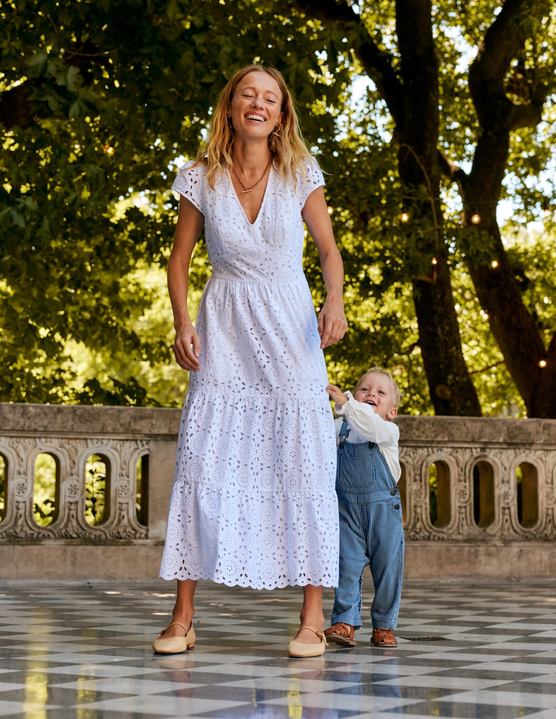 May Broderie Midi Tea Dress-White-5