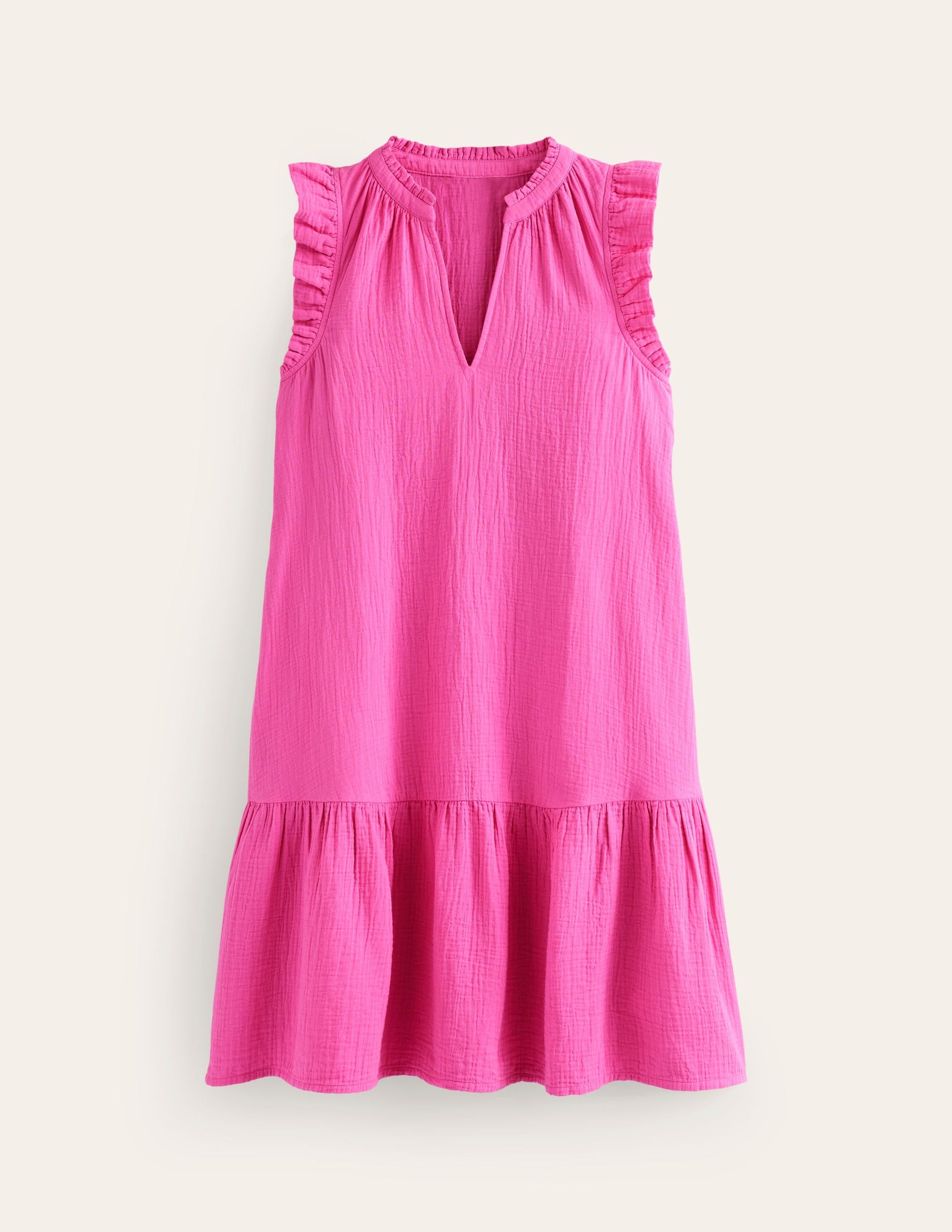 Daisy Double Cloth Short Dress-Pop Pansy-5