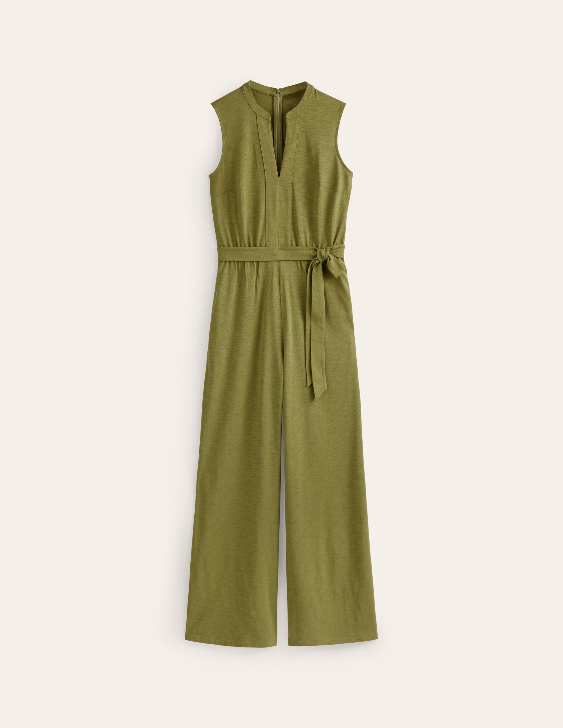 Naomi Notch Jersey Jumpsuit-Mayfly-5