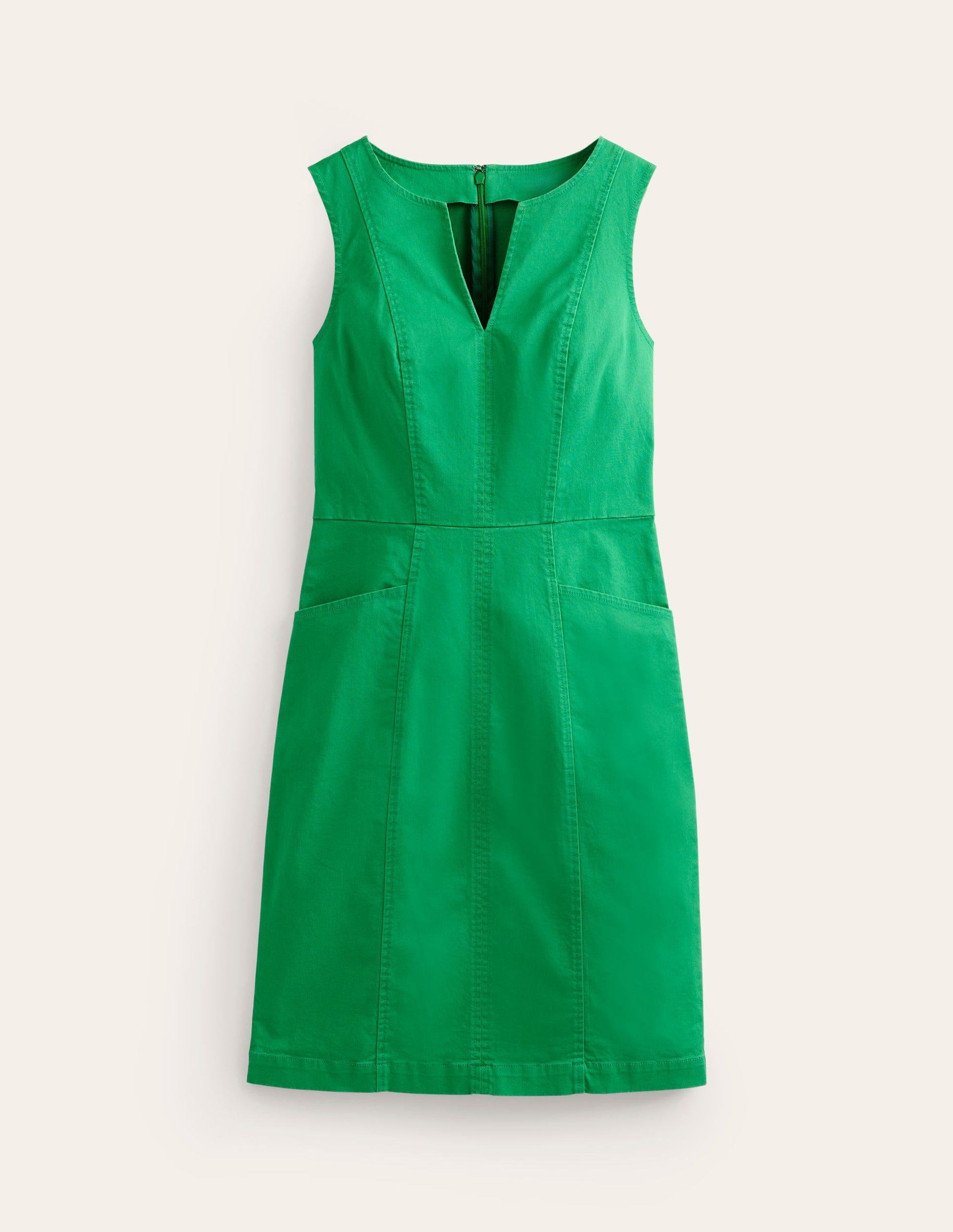 Helena Chino Short Dress-Green Tambourine-5