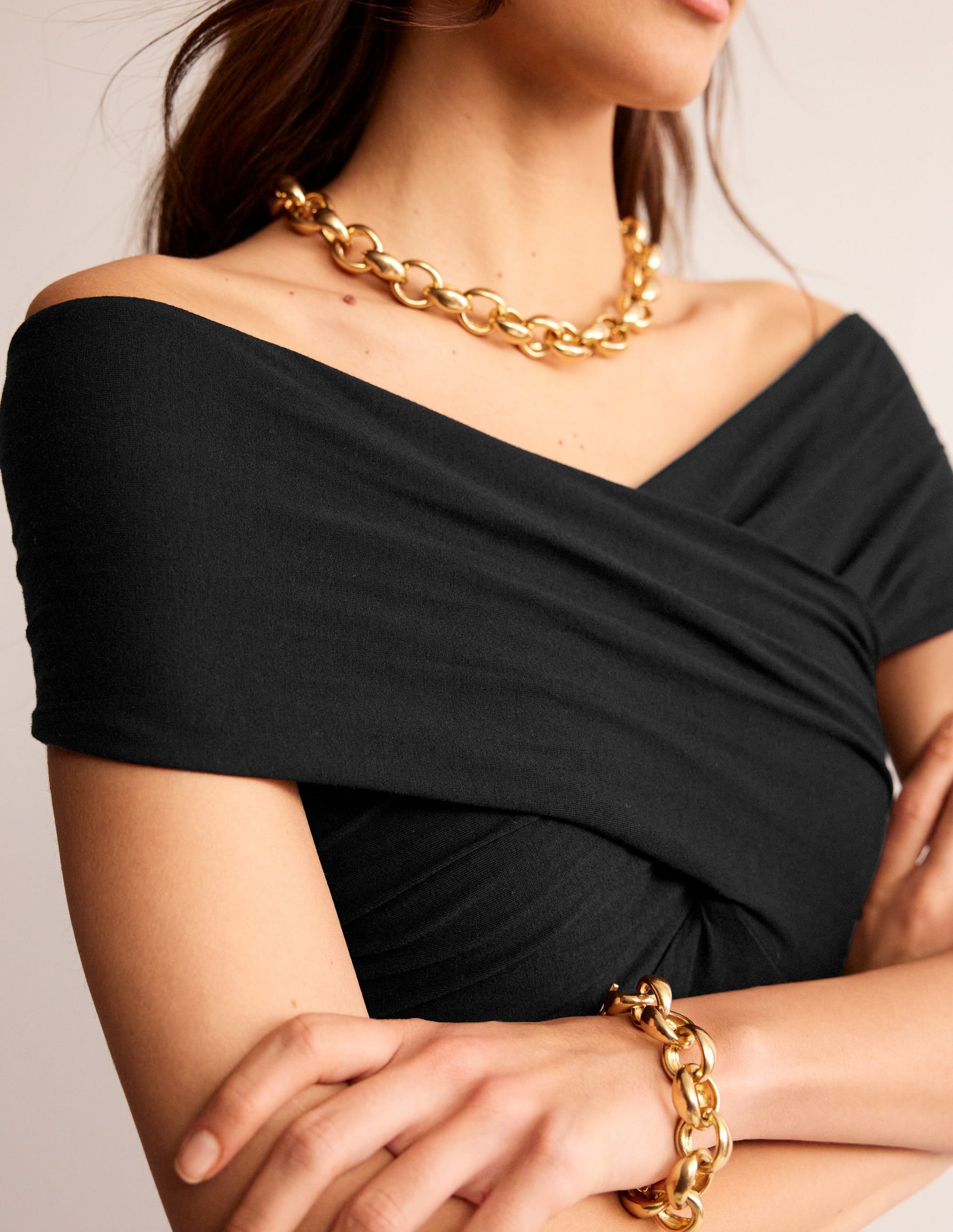 Bardot Jersey Maxi Dress-Black-2