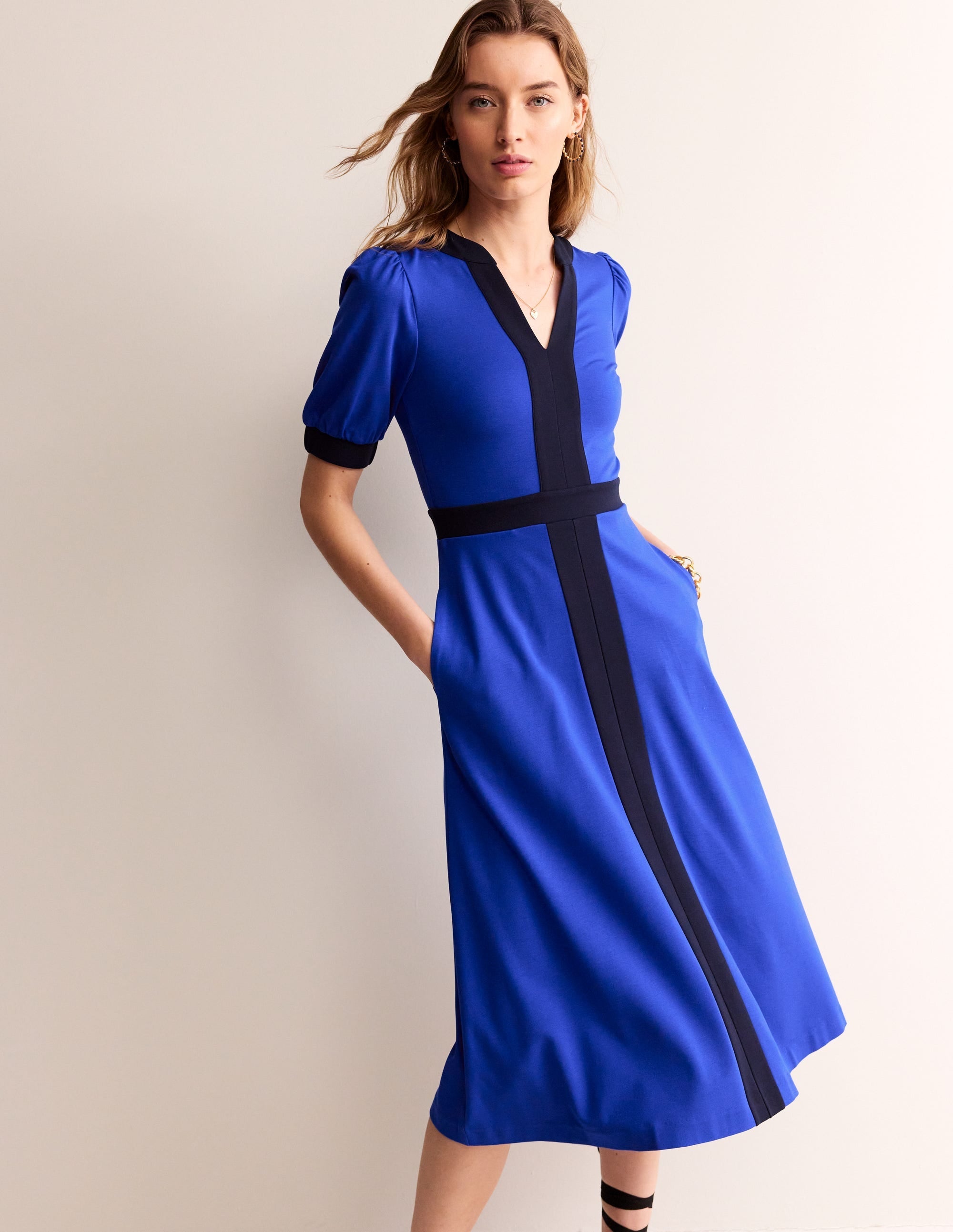 Philippa Ponte Midi Dress-Surf the Web - Image 4