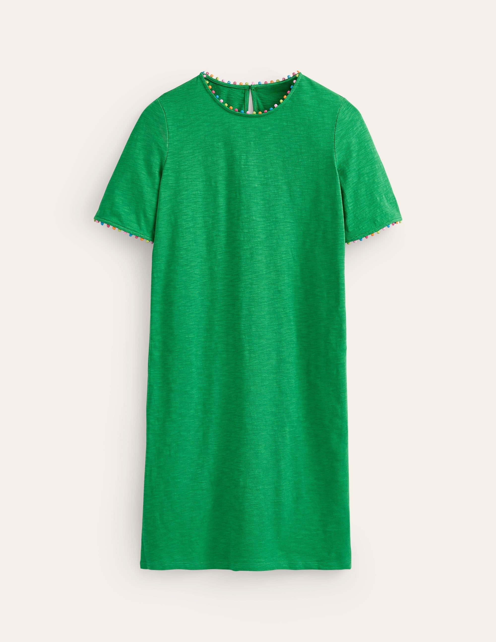 Ali Pom Sleeve Dress-Green Tambourine - Image 5