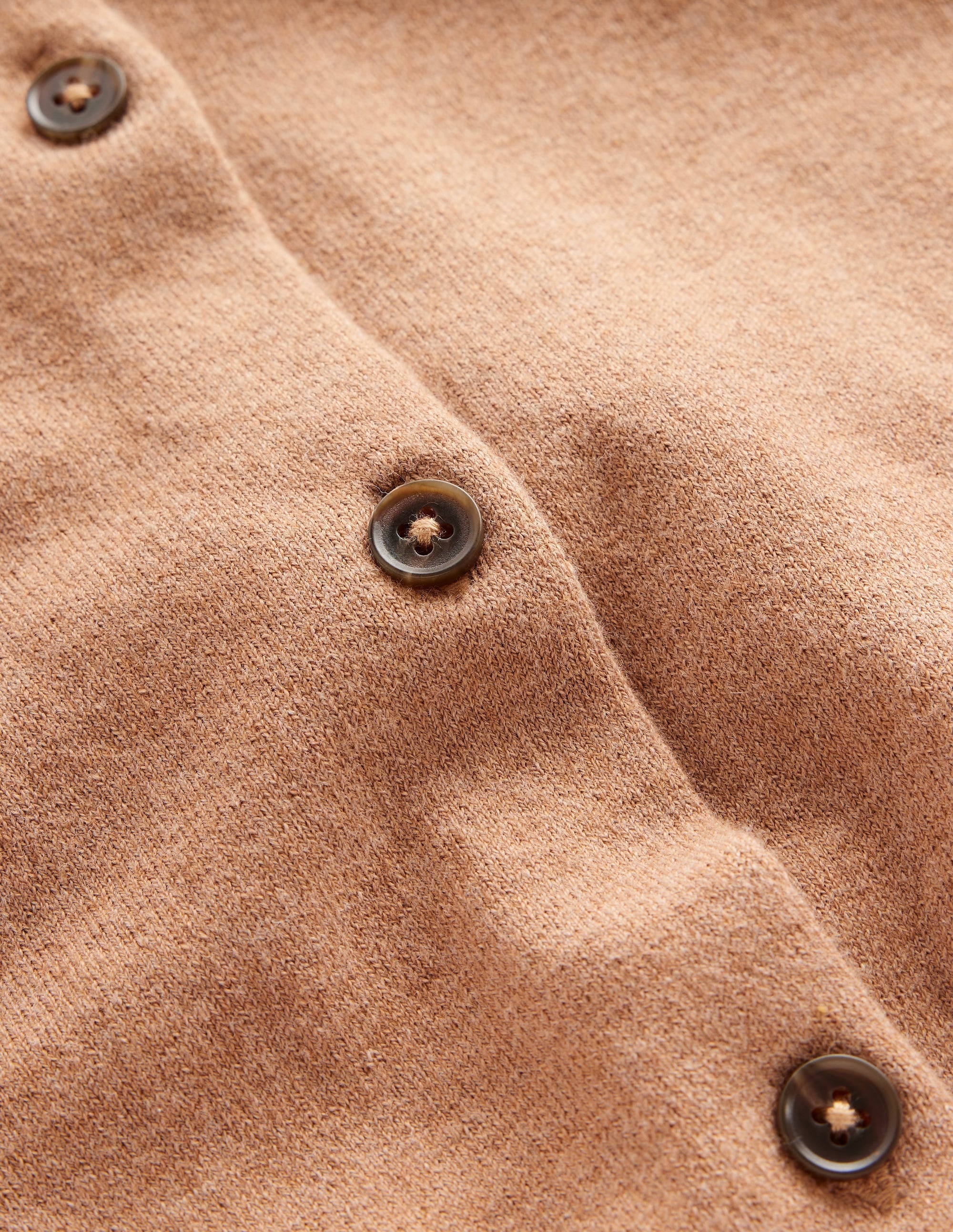 Catriona Cotton Cardigan-Camel Melange - Image 6